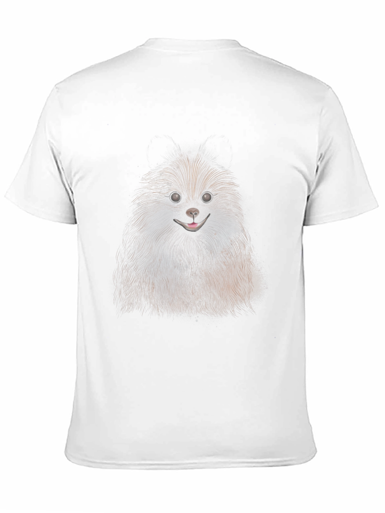Dog Graphic Black Cotton T-Shirt