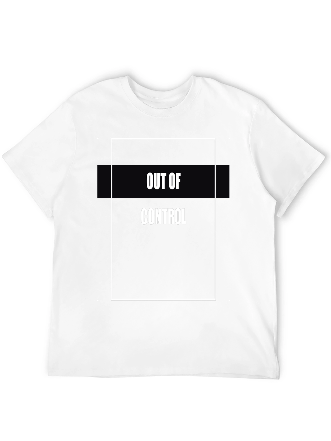 Out of Control Graphic Tee - Black Casual T-Shirt