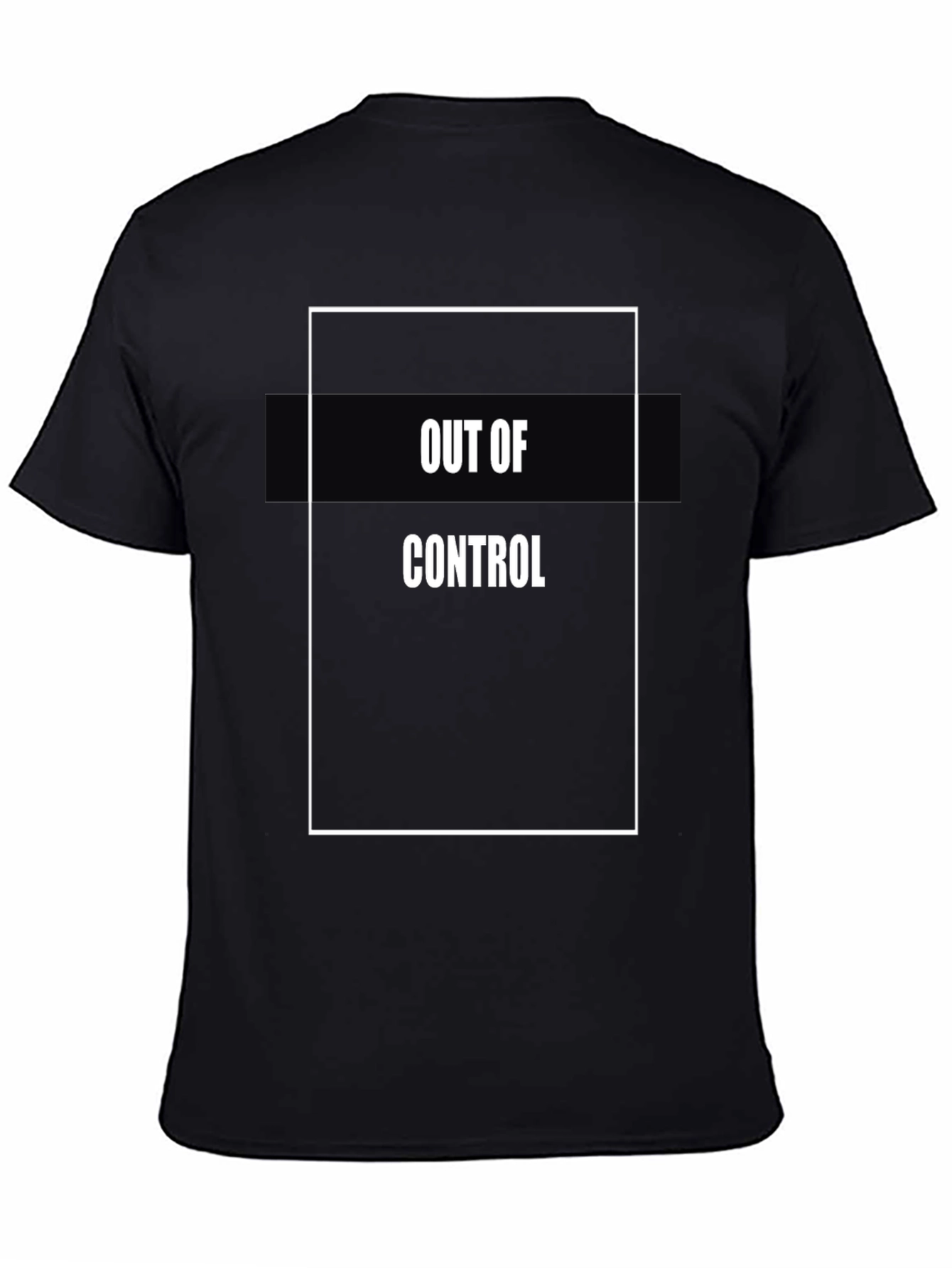 Out of Control Graphic Tee - Black Casual T-Shirt