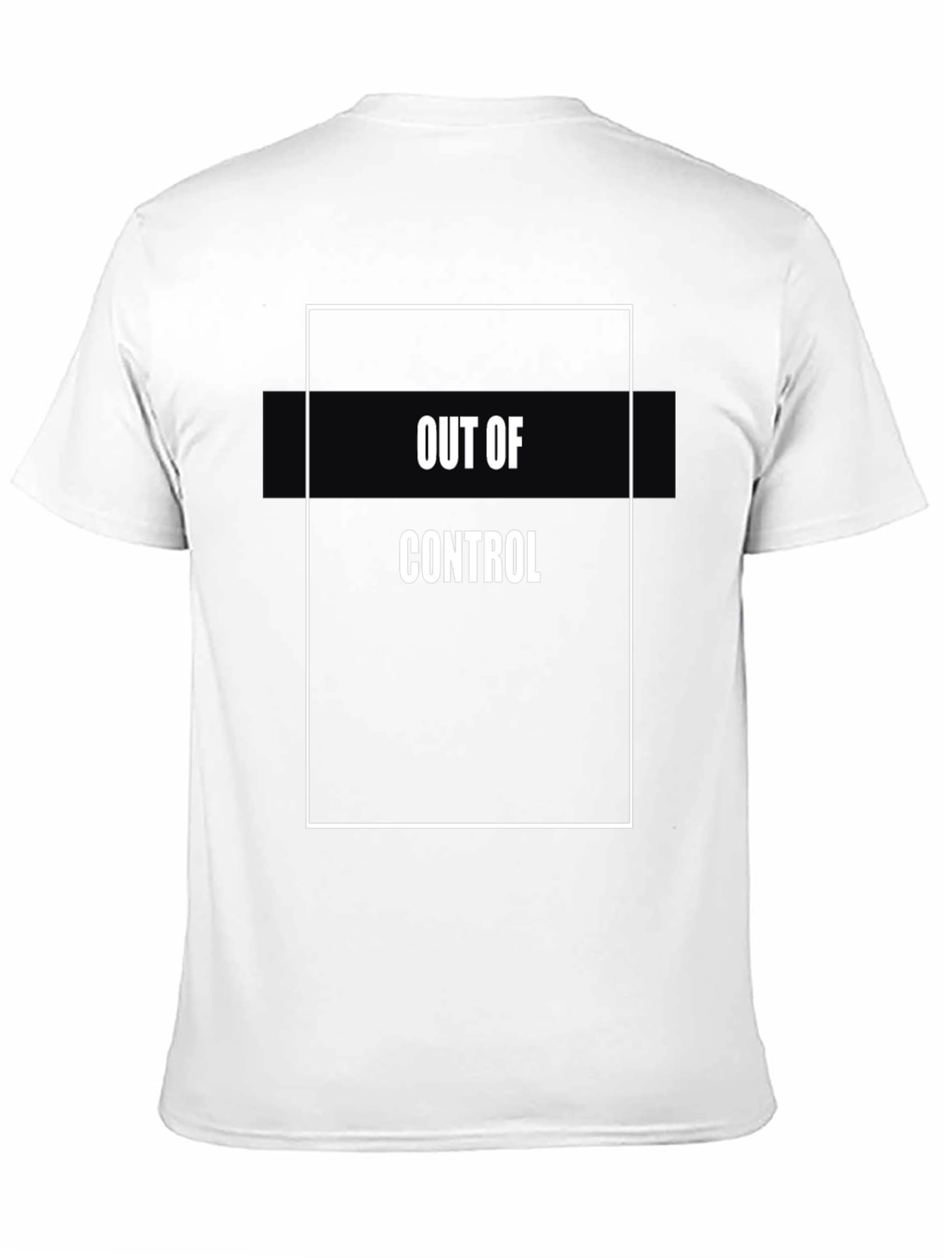 Out of Control Graphic Tee - Black Casual T-Shirt