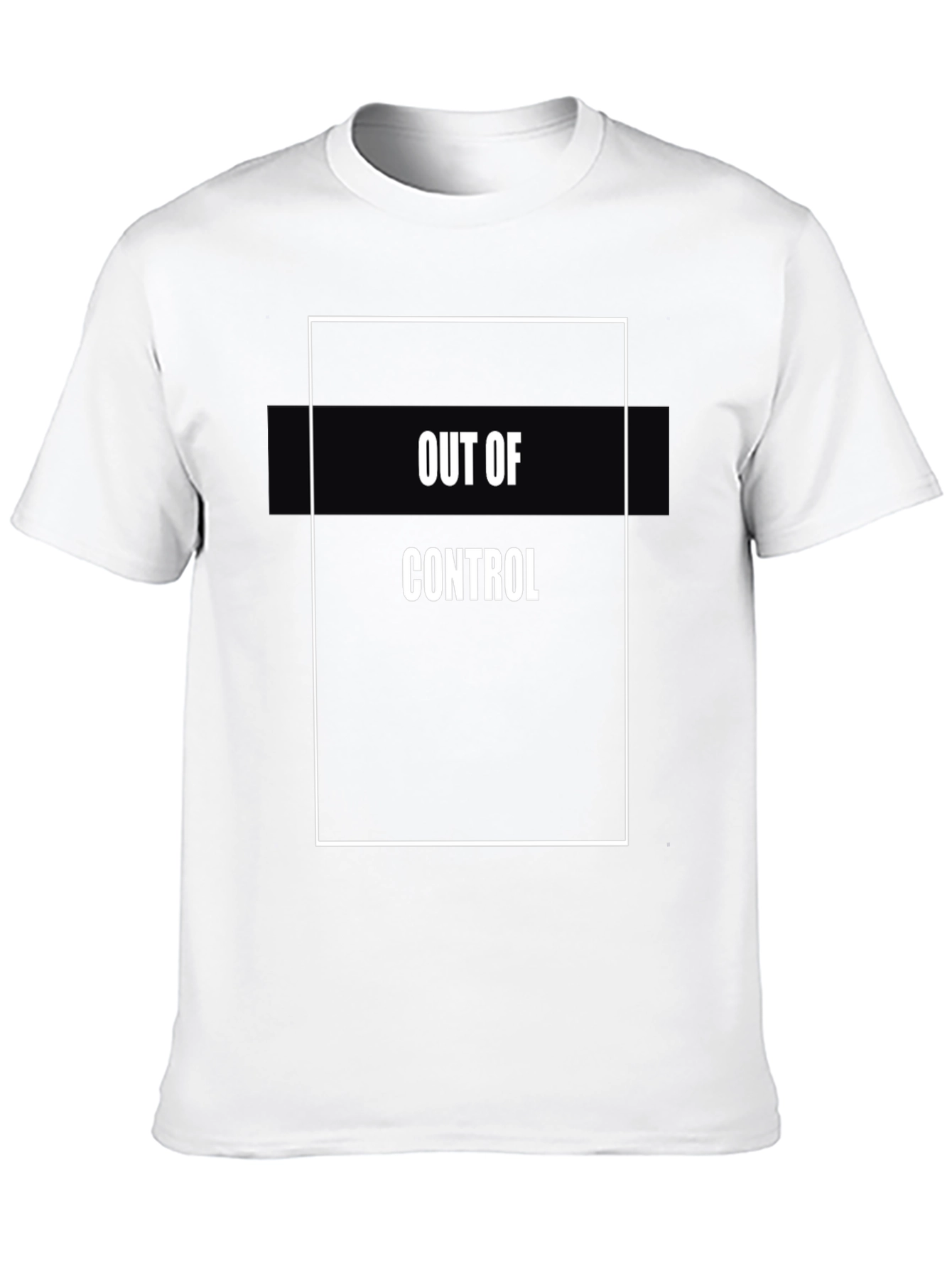 Out of Control Graphic Tee - Black Casual T-Shirt