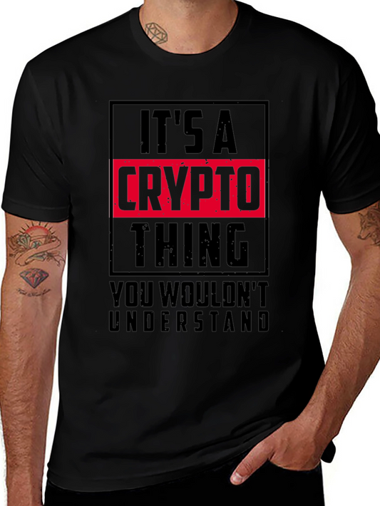Its A Crypto Thing Mens Graphic T-Shirt