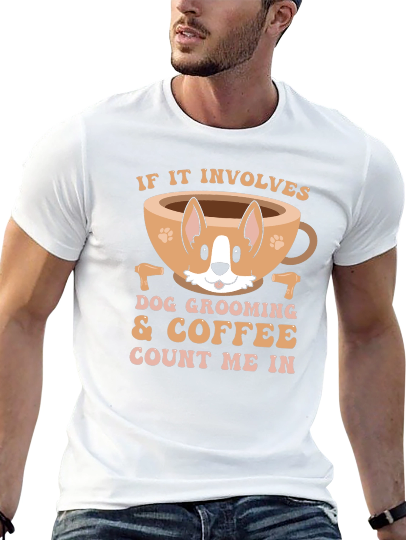 Dog Grooming and Coffee T-Shirt