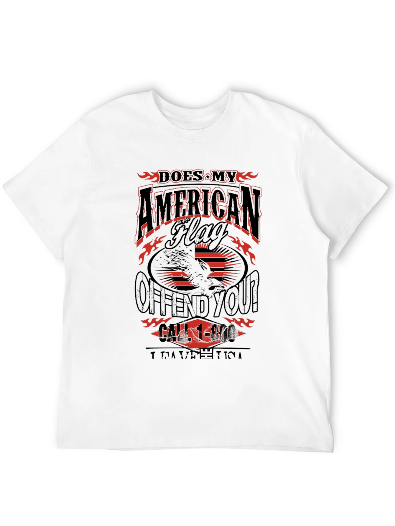 American Flag Graphic T-Shirt - Patriotic Apparel