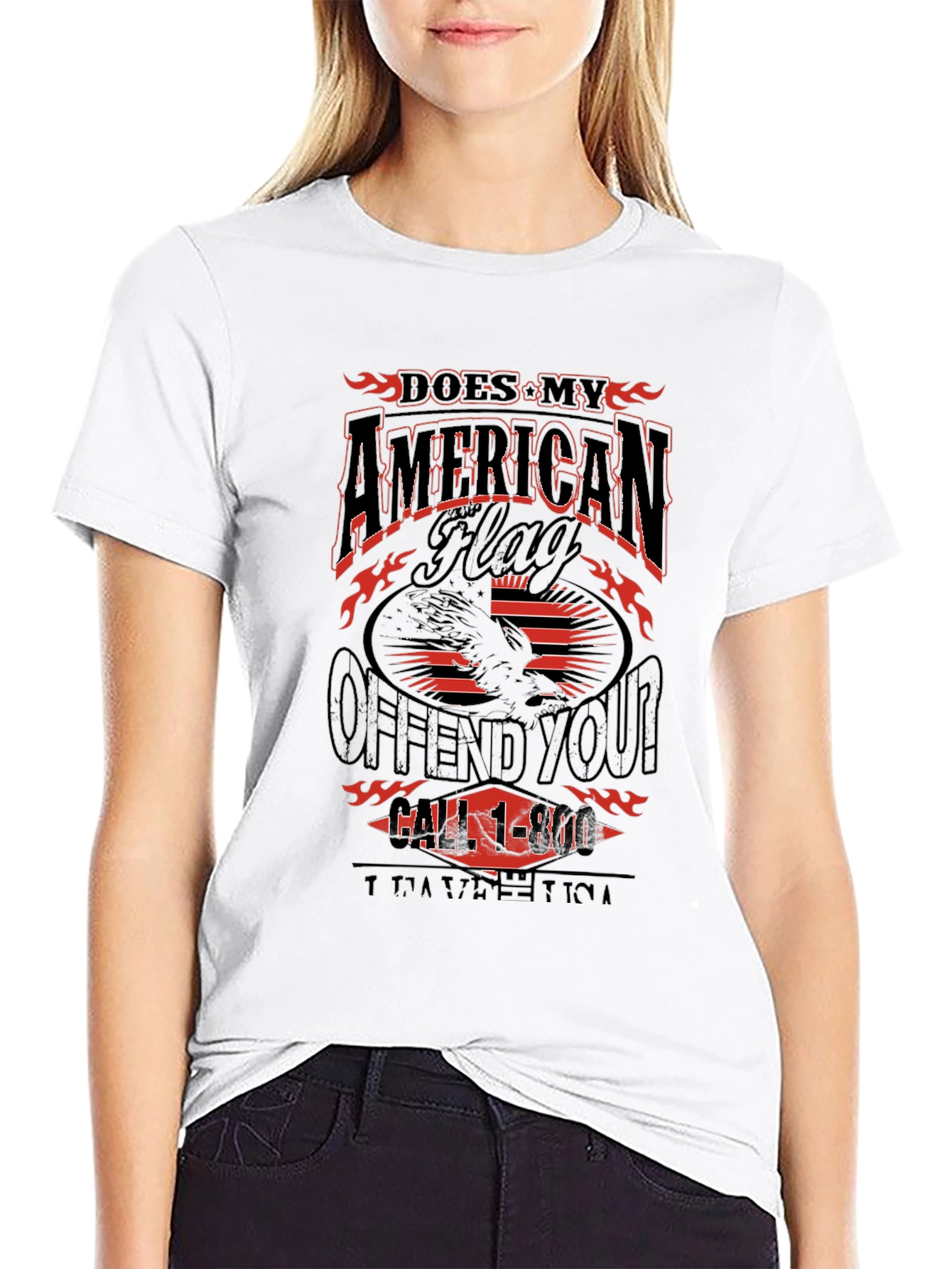 American Flag Graphic T-Shirt - Patriotic Apparel