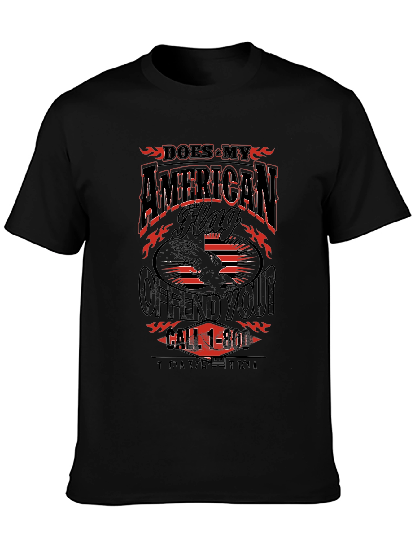 American Flag Graphic T-Shirt - Patriotic Apparel