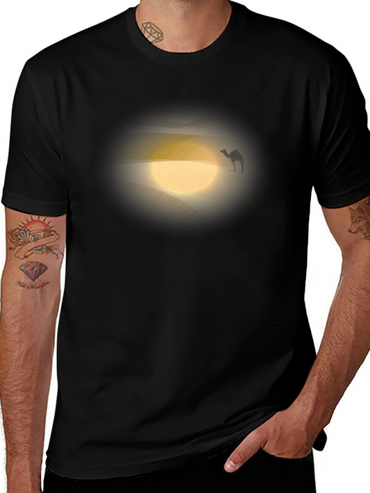 Desert Camel Graphic Tee - Black