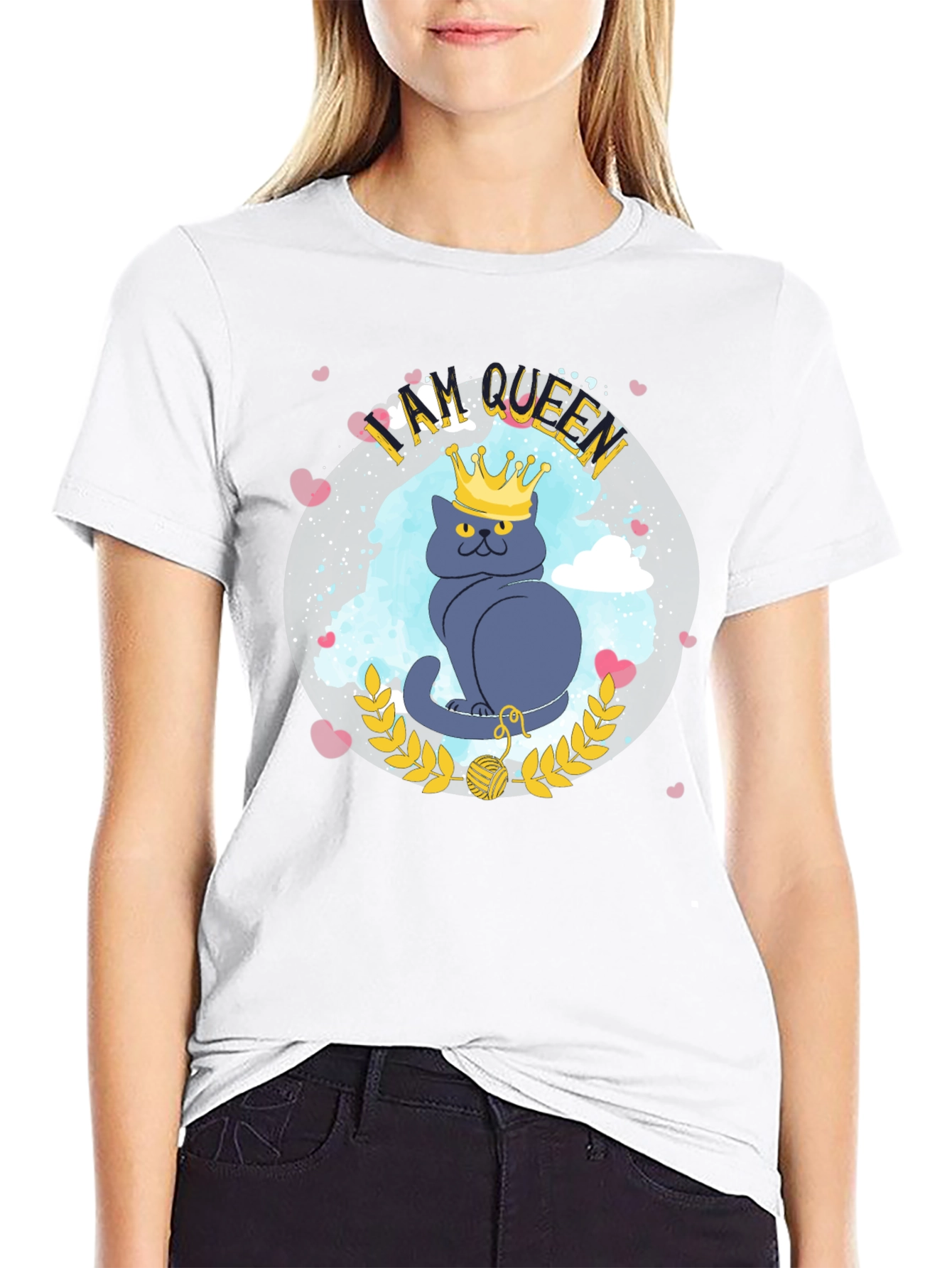 Im Cat Queen T-Shirt