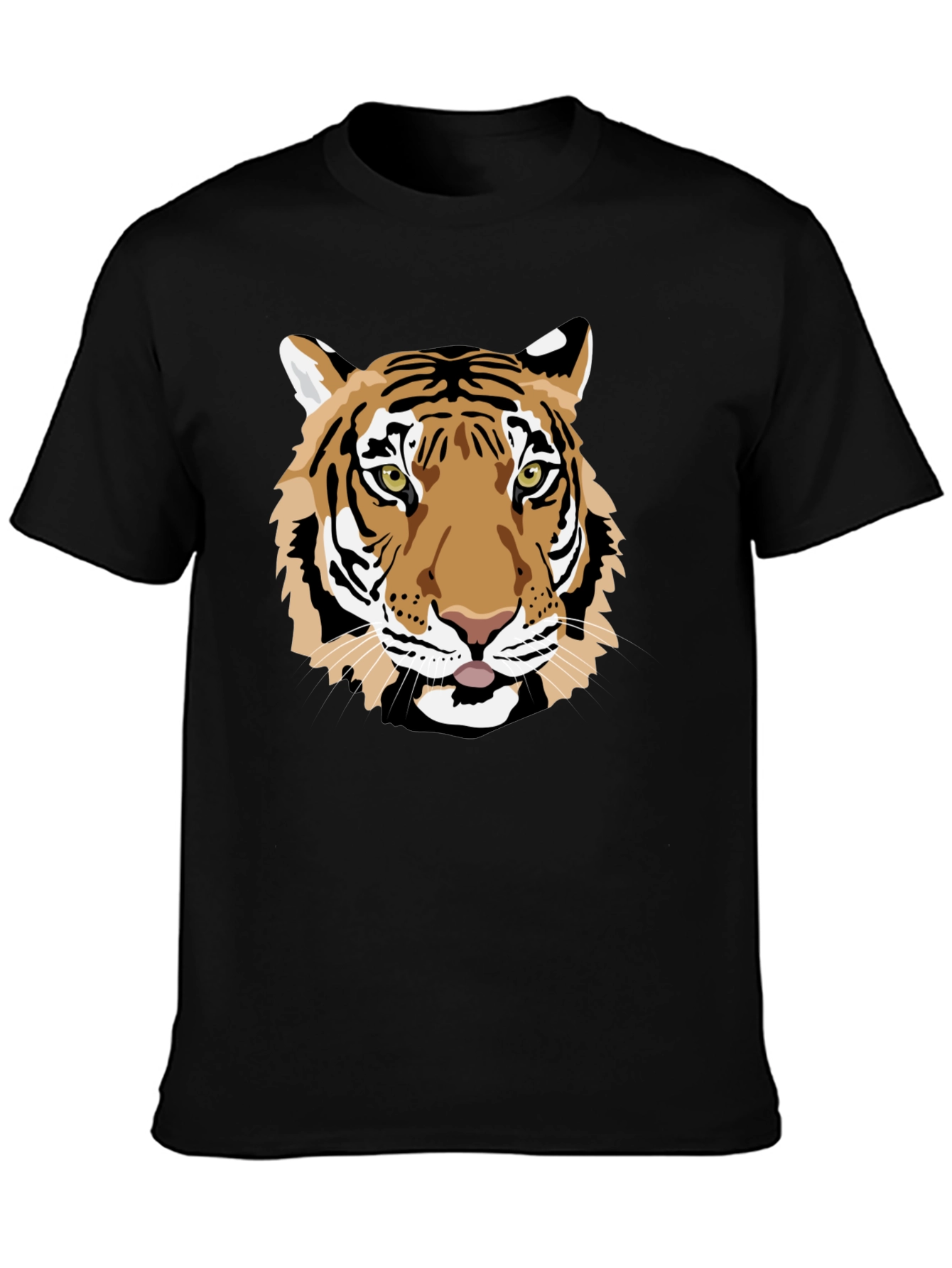 Tiger Graphic Black Tee