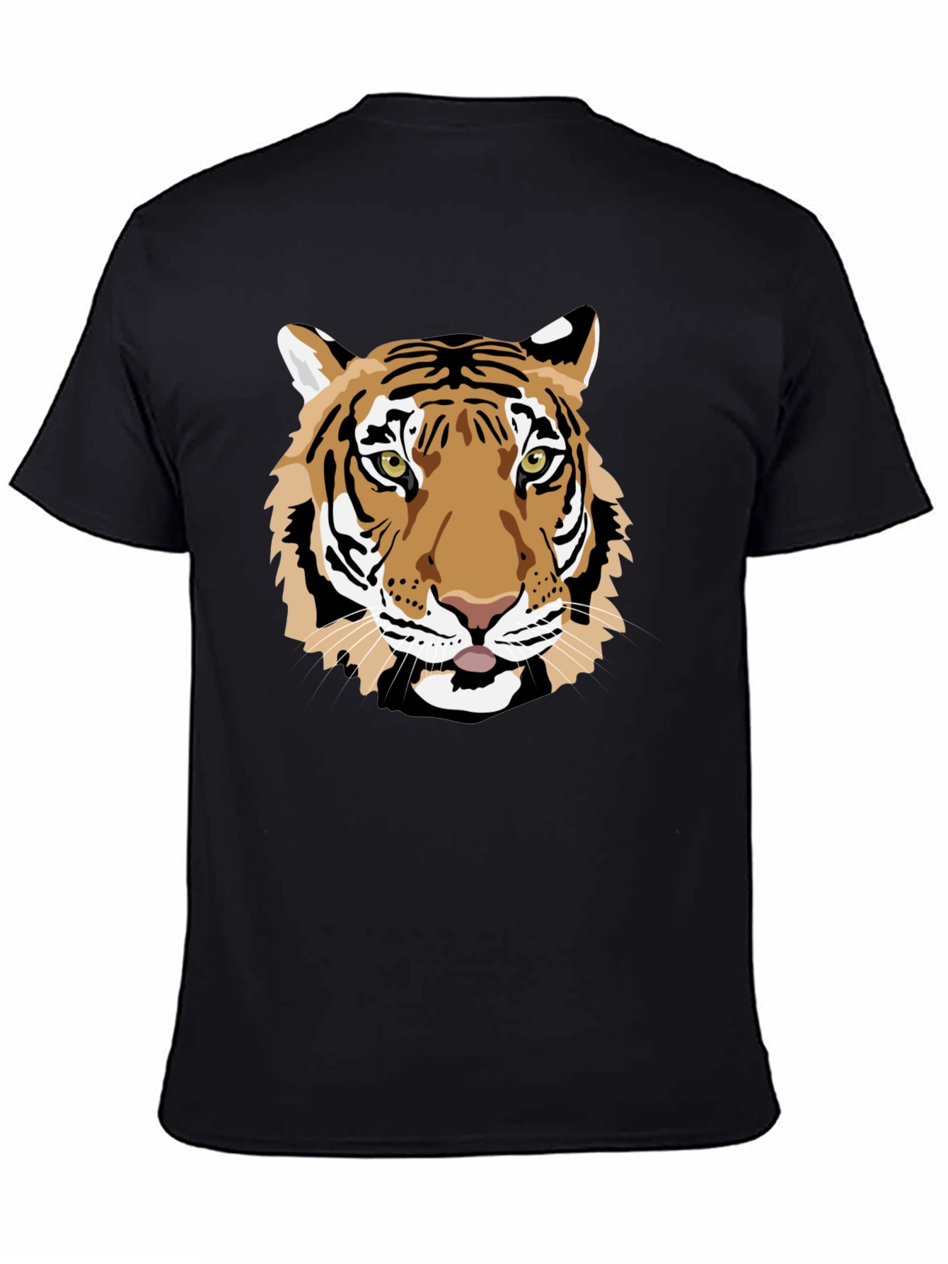 Tiger Graphic Black Tee