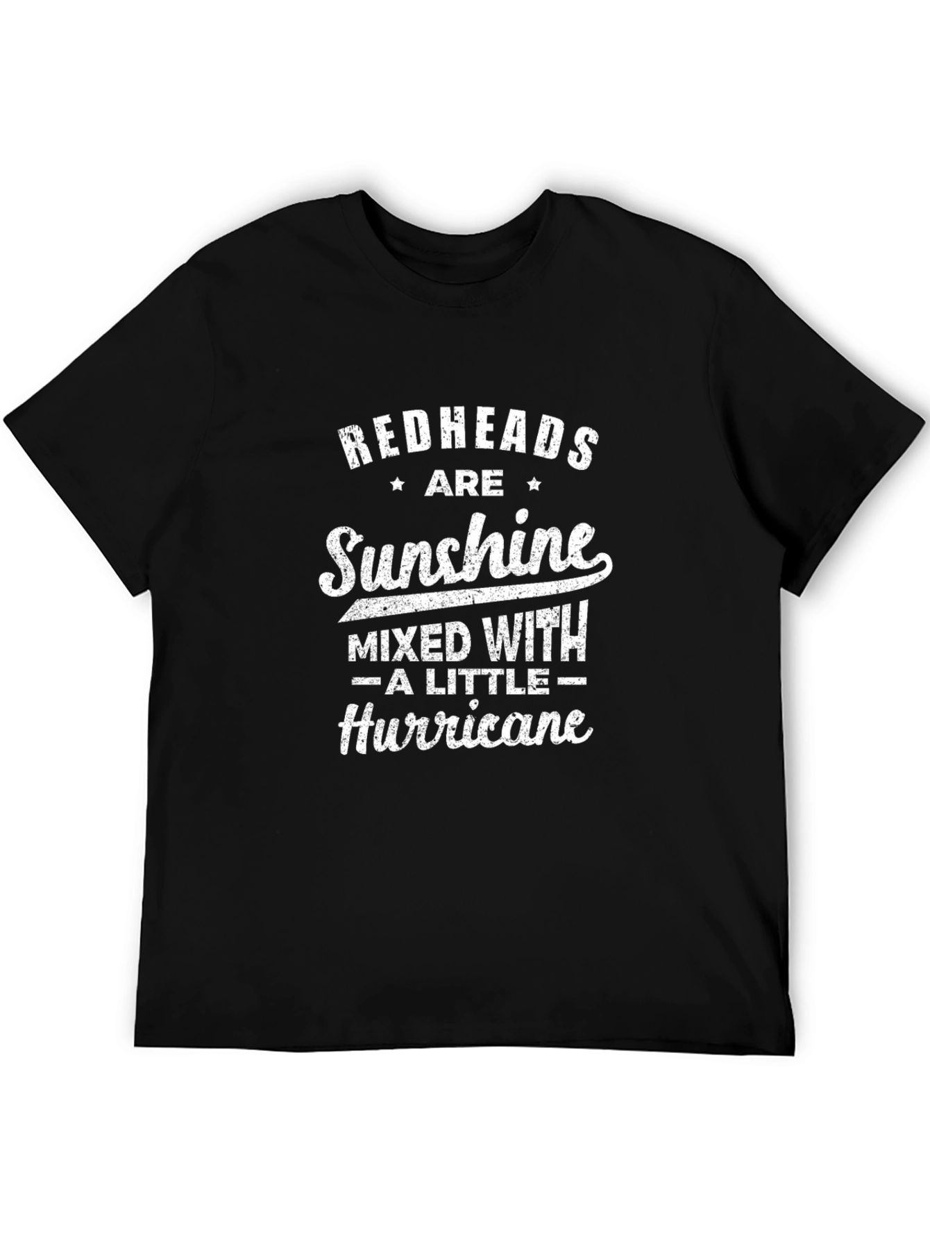 Redheads Sunshine & Hurricane Black Graphic T-Shirt
