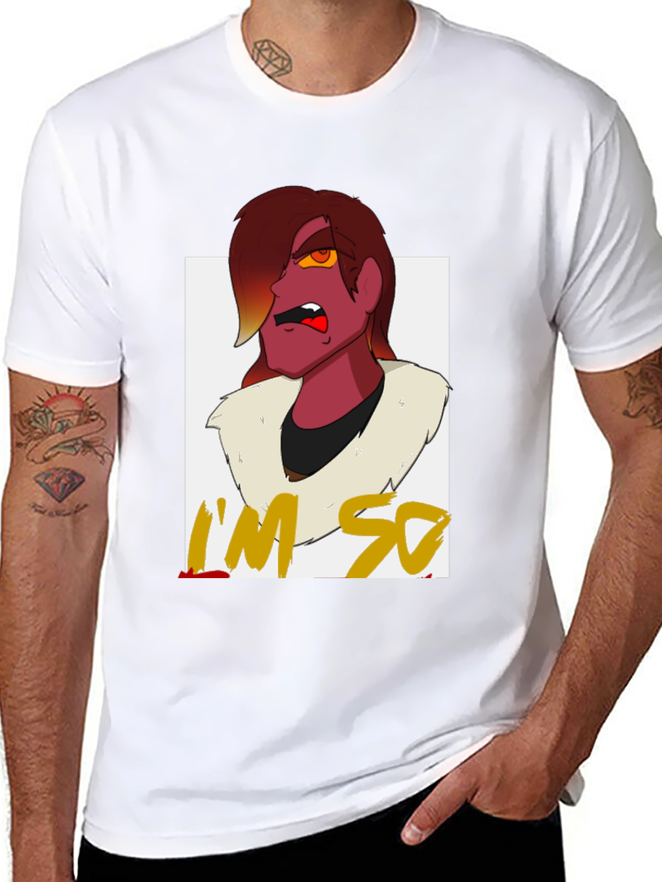Im So Over It T-Shirt - Cartoon Character Design