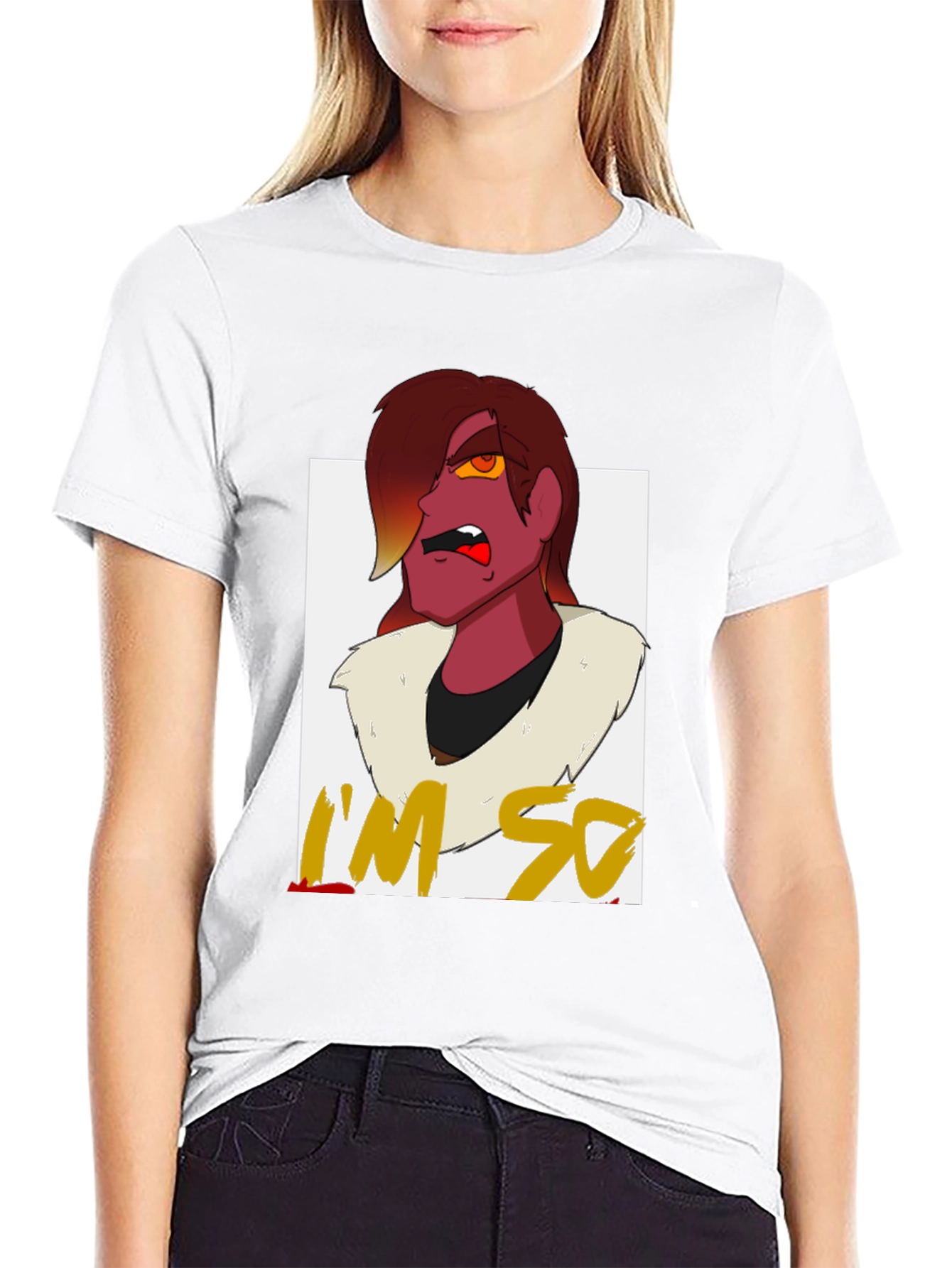 Im So Over It T-Shirt - Cartoon Character Design