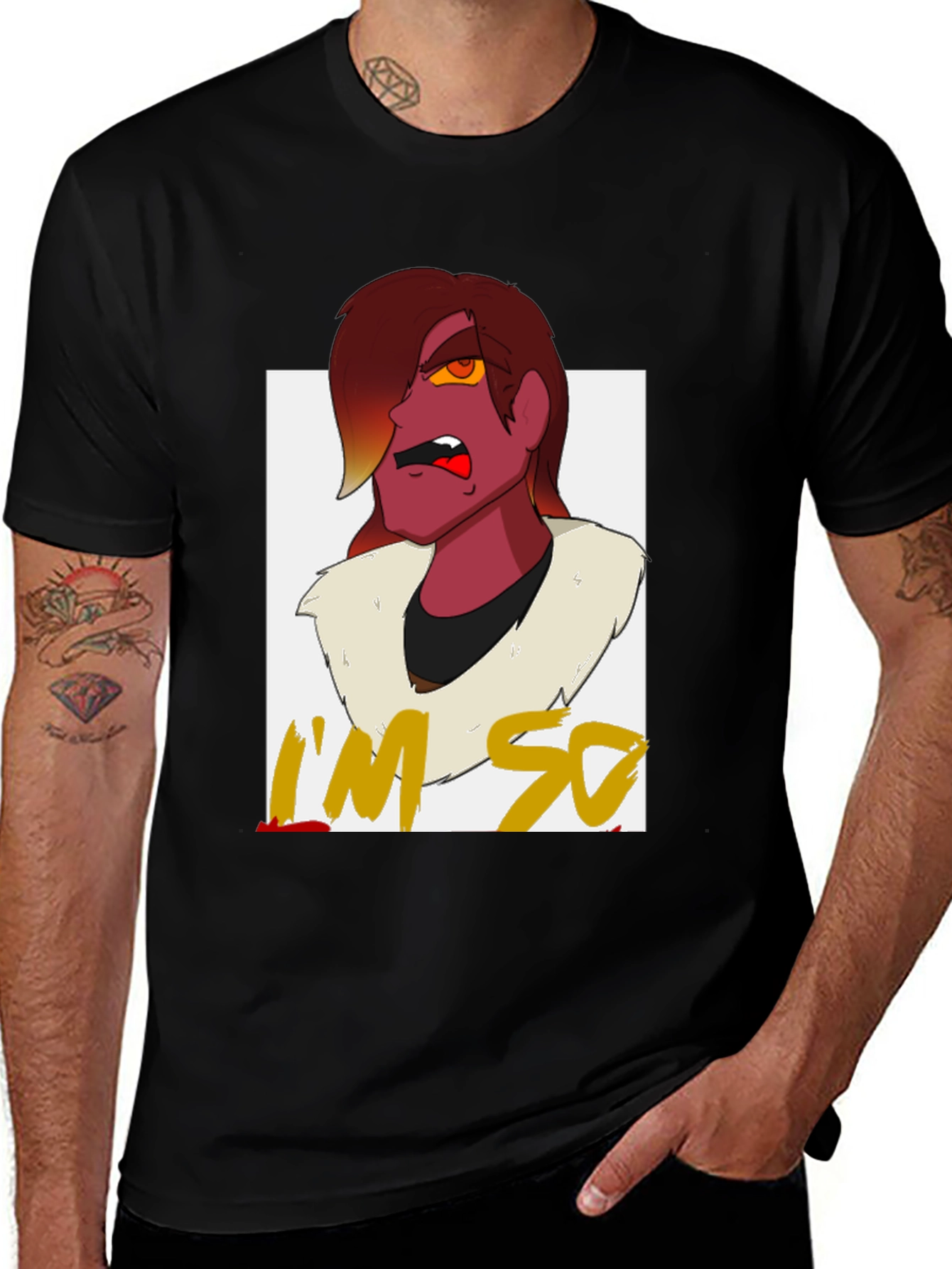 Im So Over It T-Shirt - Cartoon Character Design