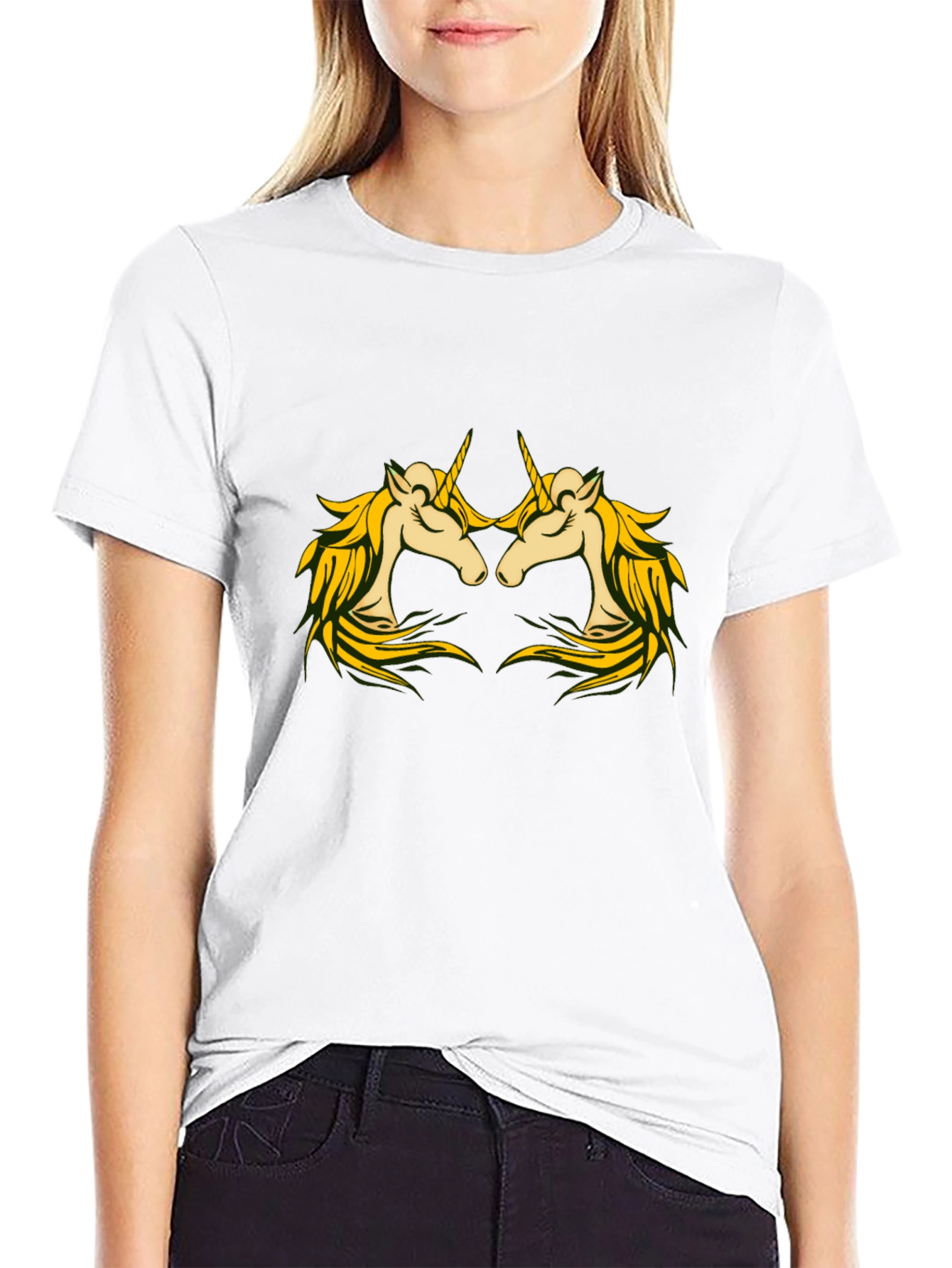 Unicorns Black T-Shirt Magical Creature Tee