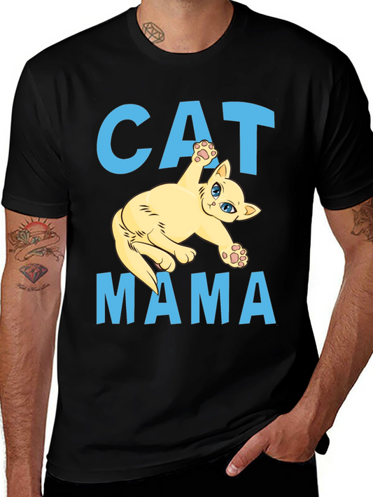 Cat Mama Graphic T-Shirt