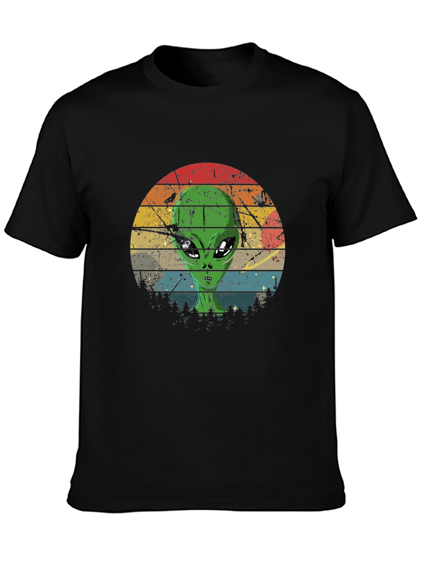 Retro Alien Graphic T-Shirt