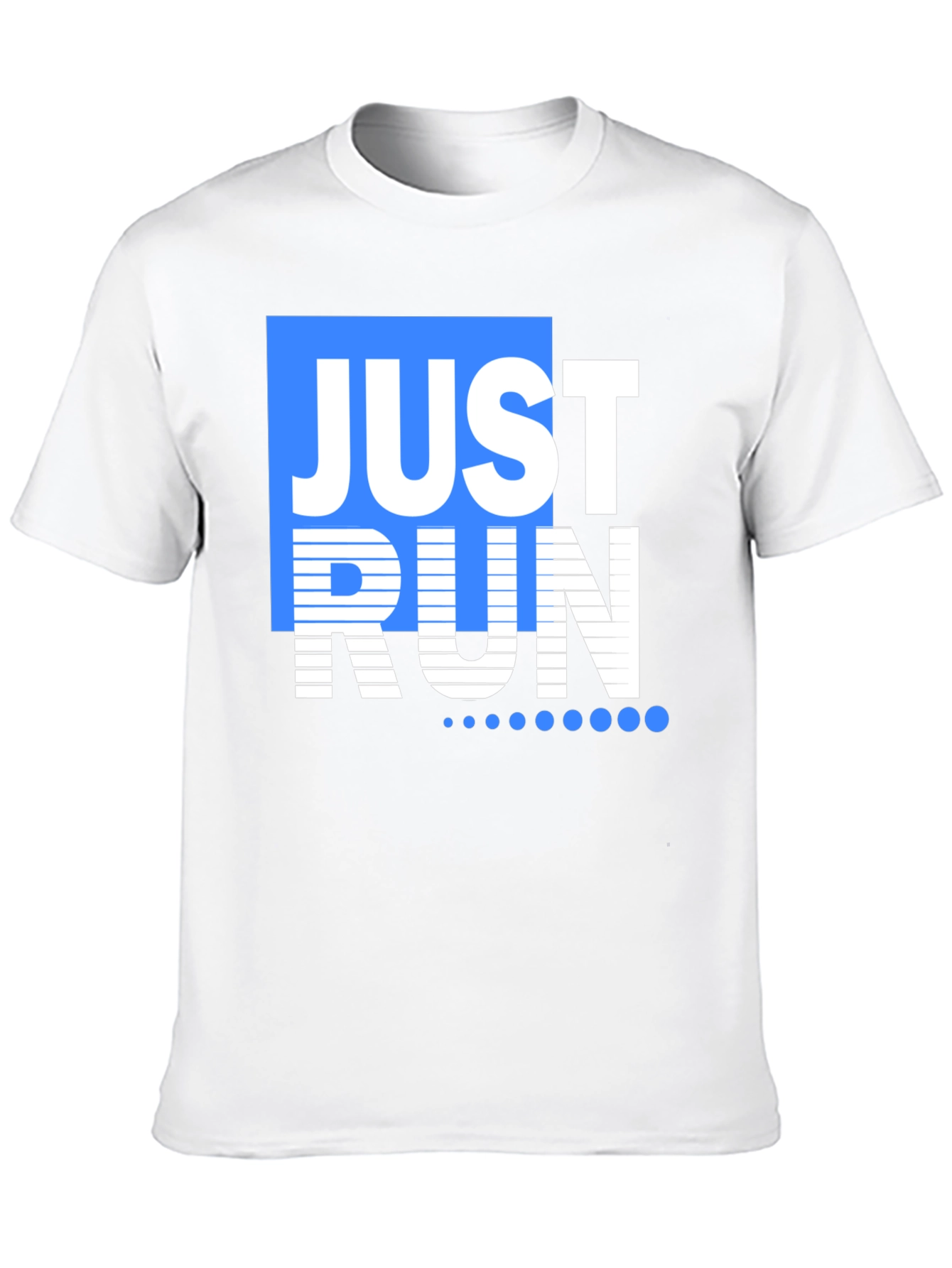 Just Run Graphic Tee - Mens Black T-Shirt