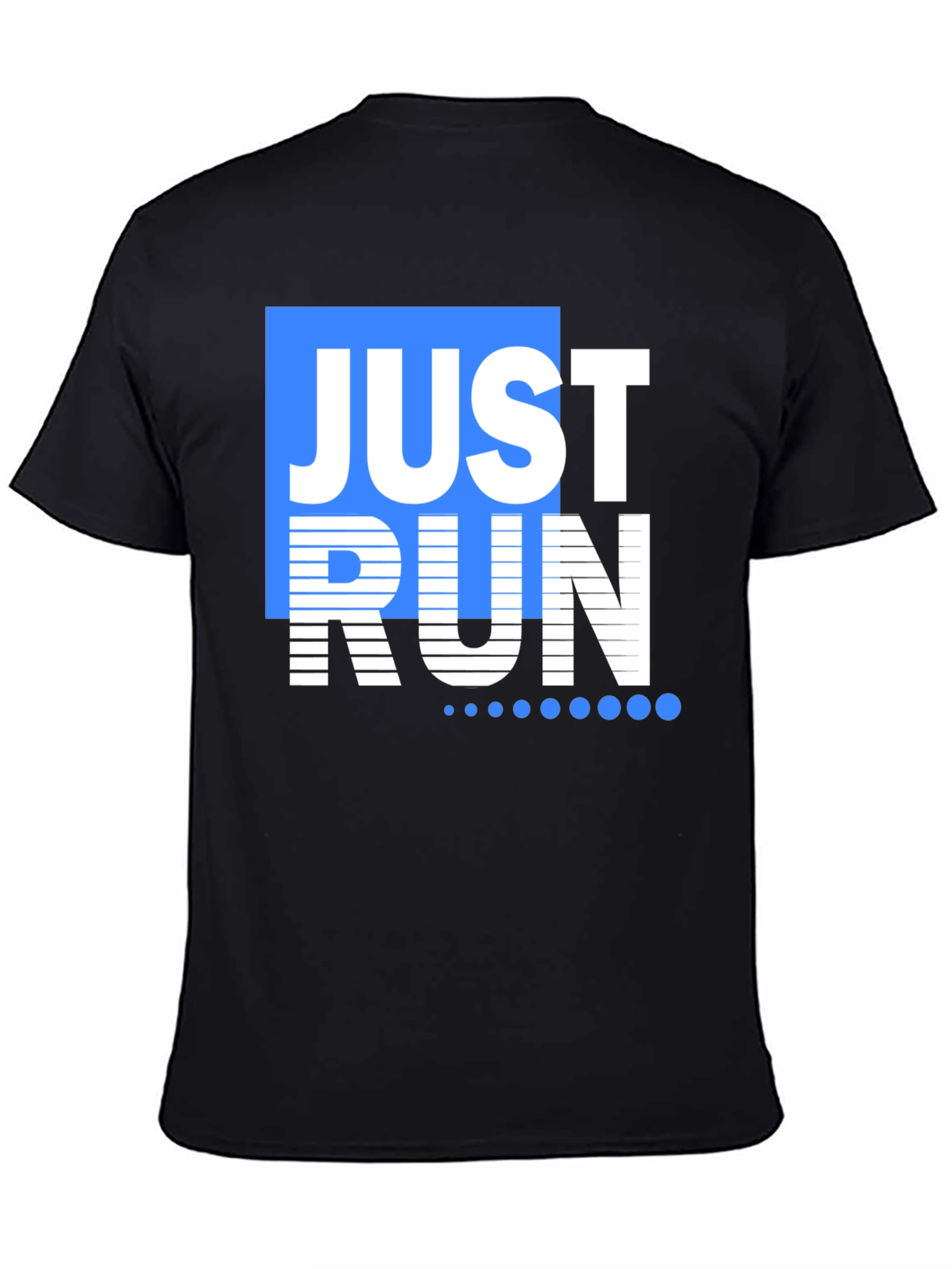 Just Run Graphic Tee - Mens Black T-Shirt