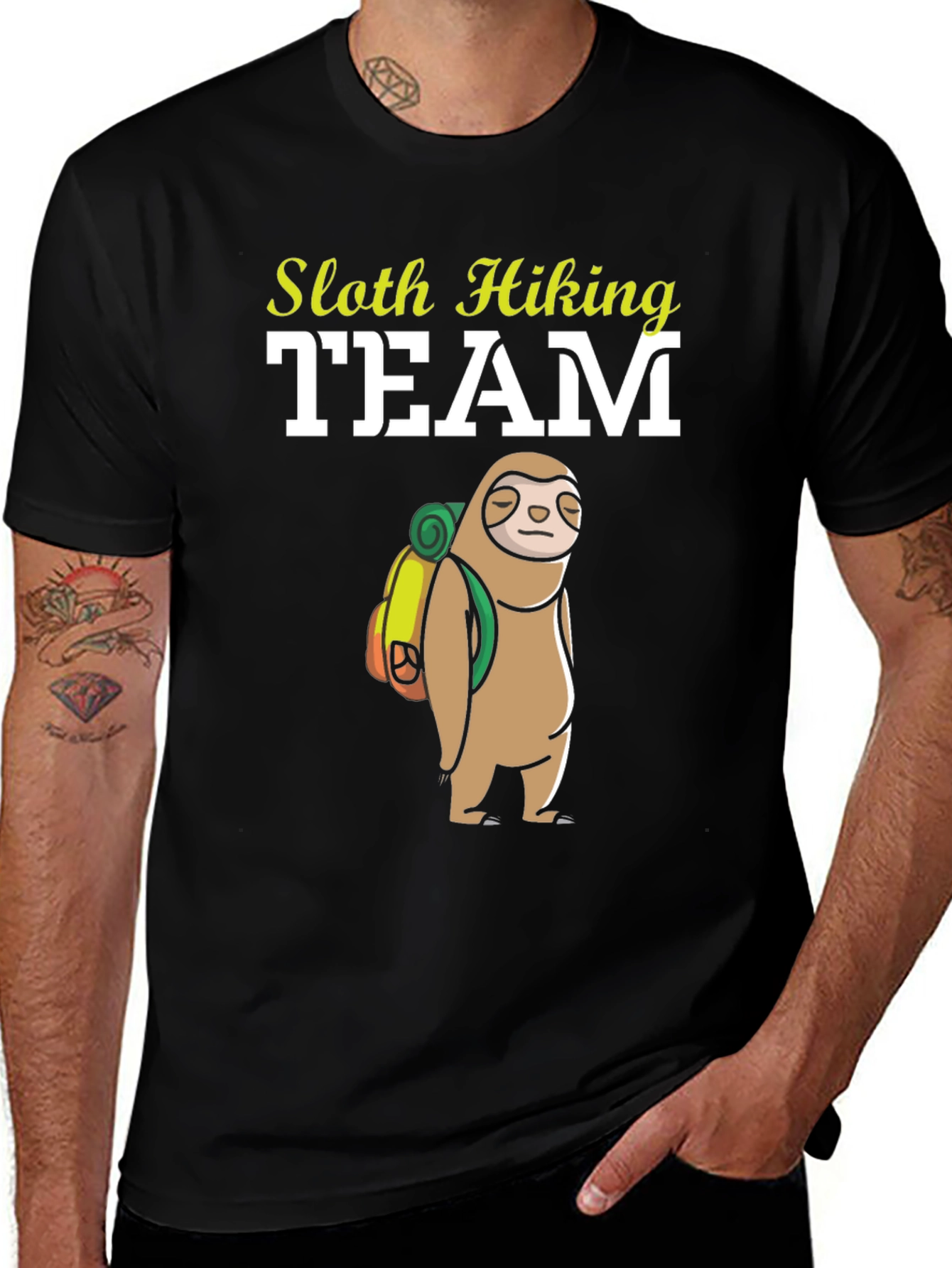 Sloth Hiking Team T-Shirt - Funny Adventure Tee