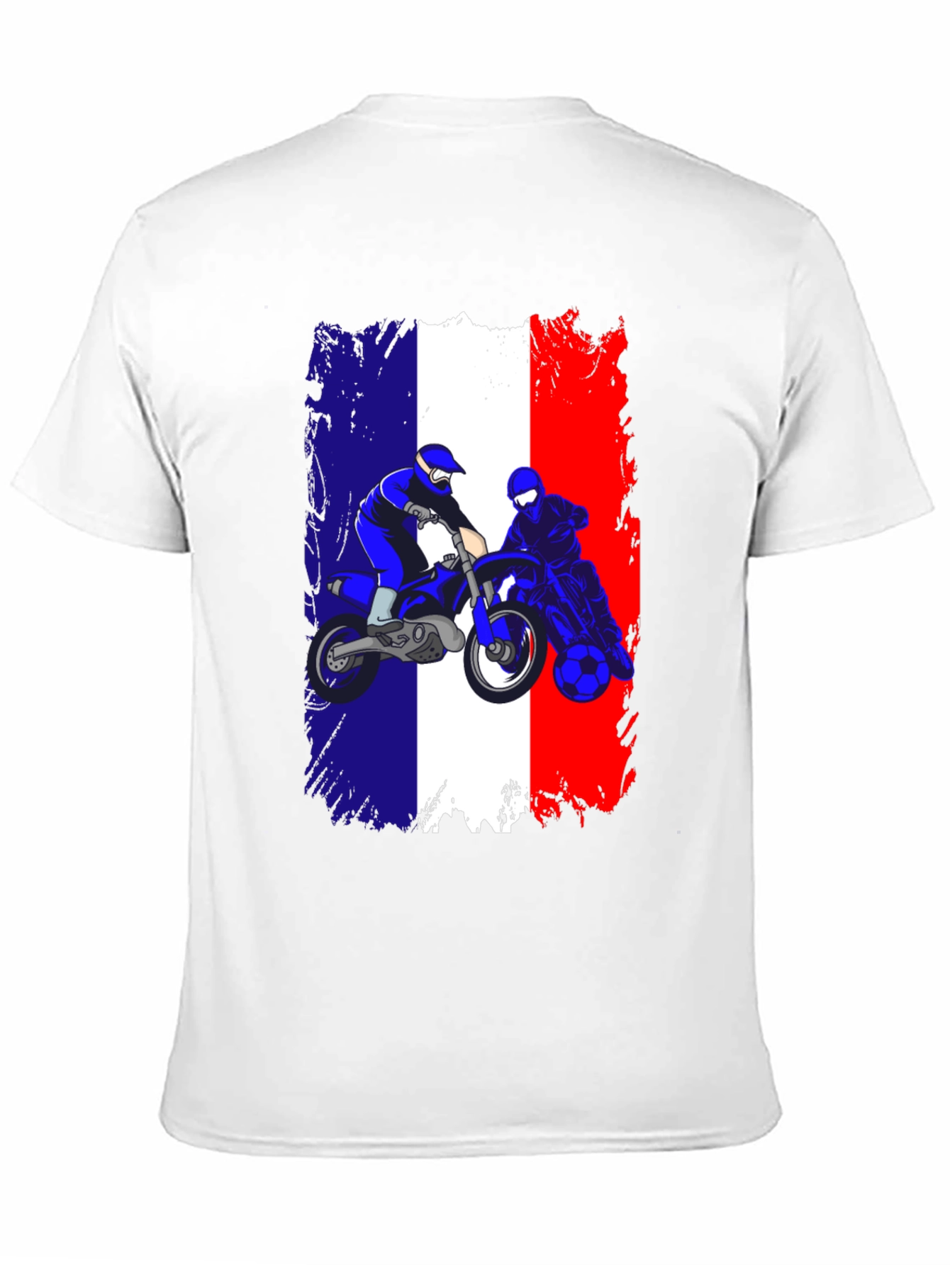 French Flag Motocross T-Shirt