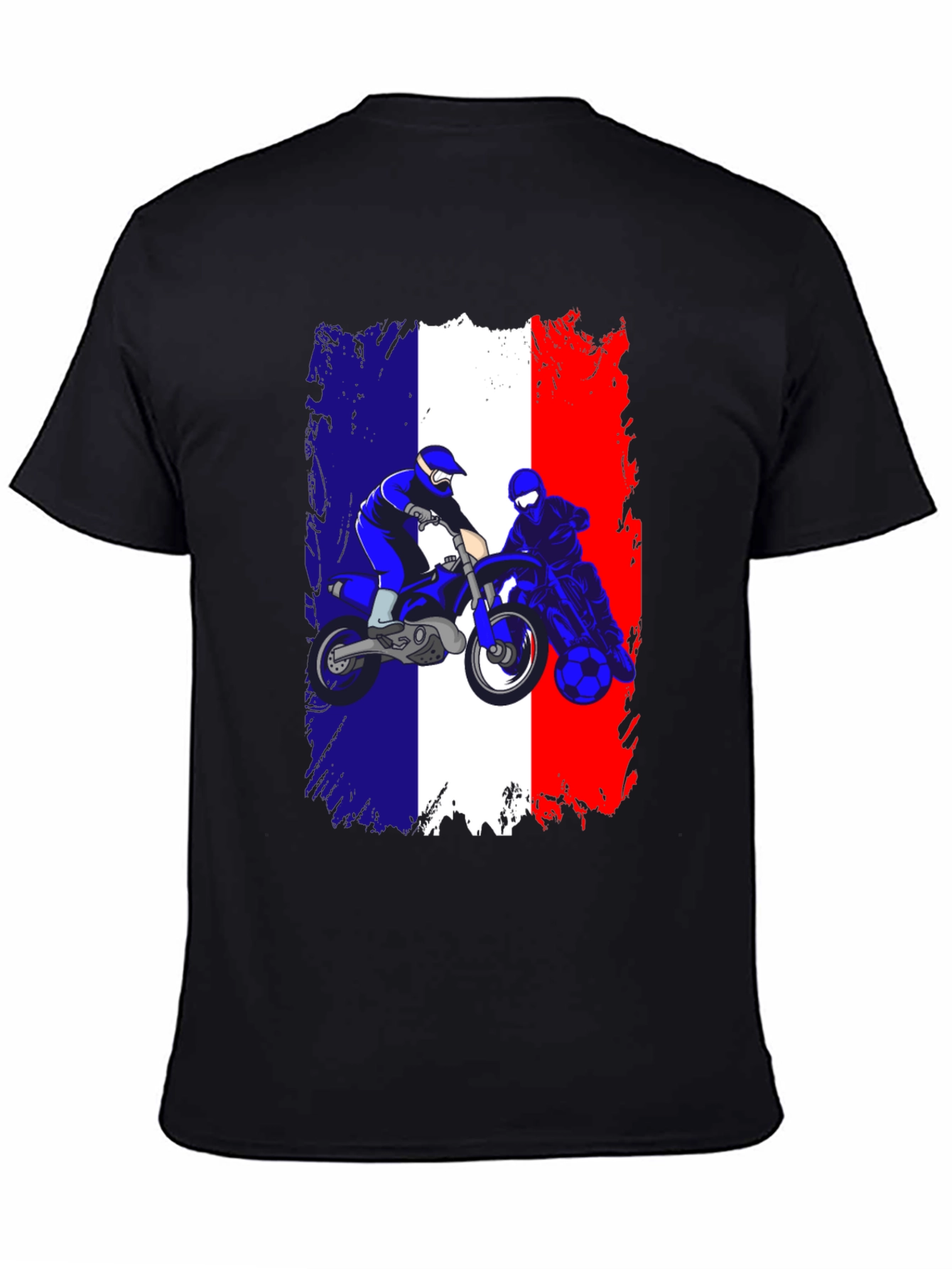 French Flag Motocross T-Shirt
