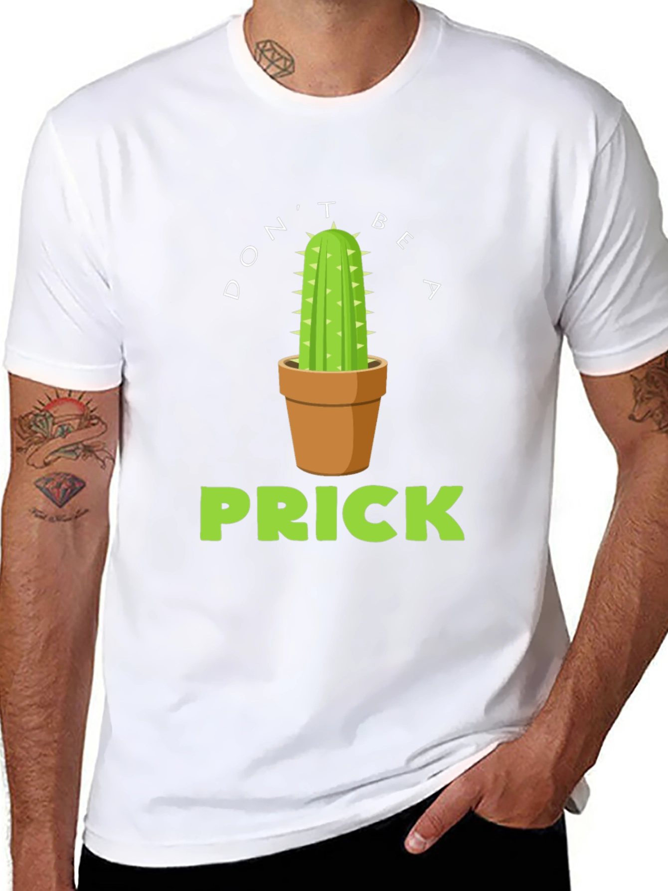 Dont Be A Prick Cactus Graphic T-Shirt
