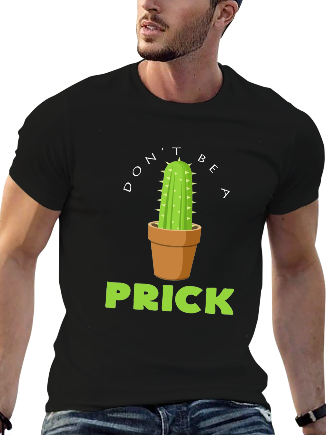 Dont Be A Prick Cactus Graphic T-Shirt