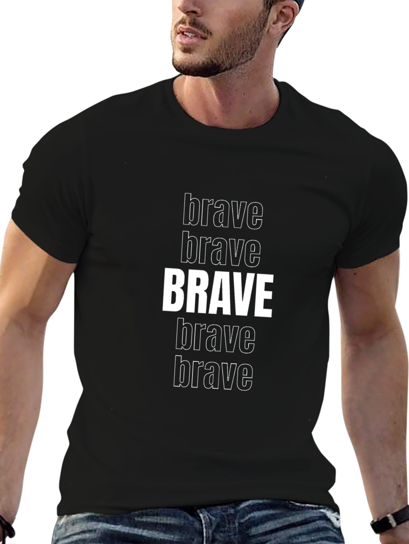 Brave Graphic T-Shirt - Bold Statement Tee