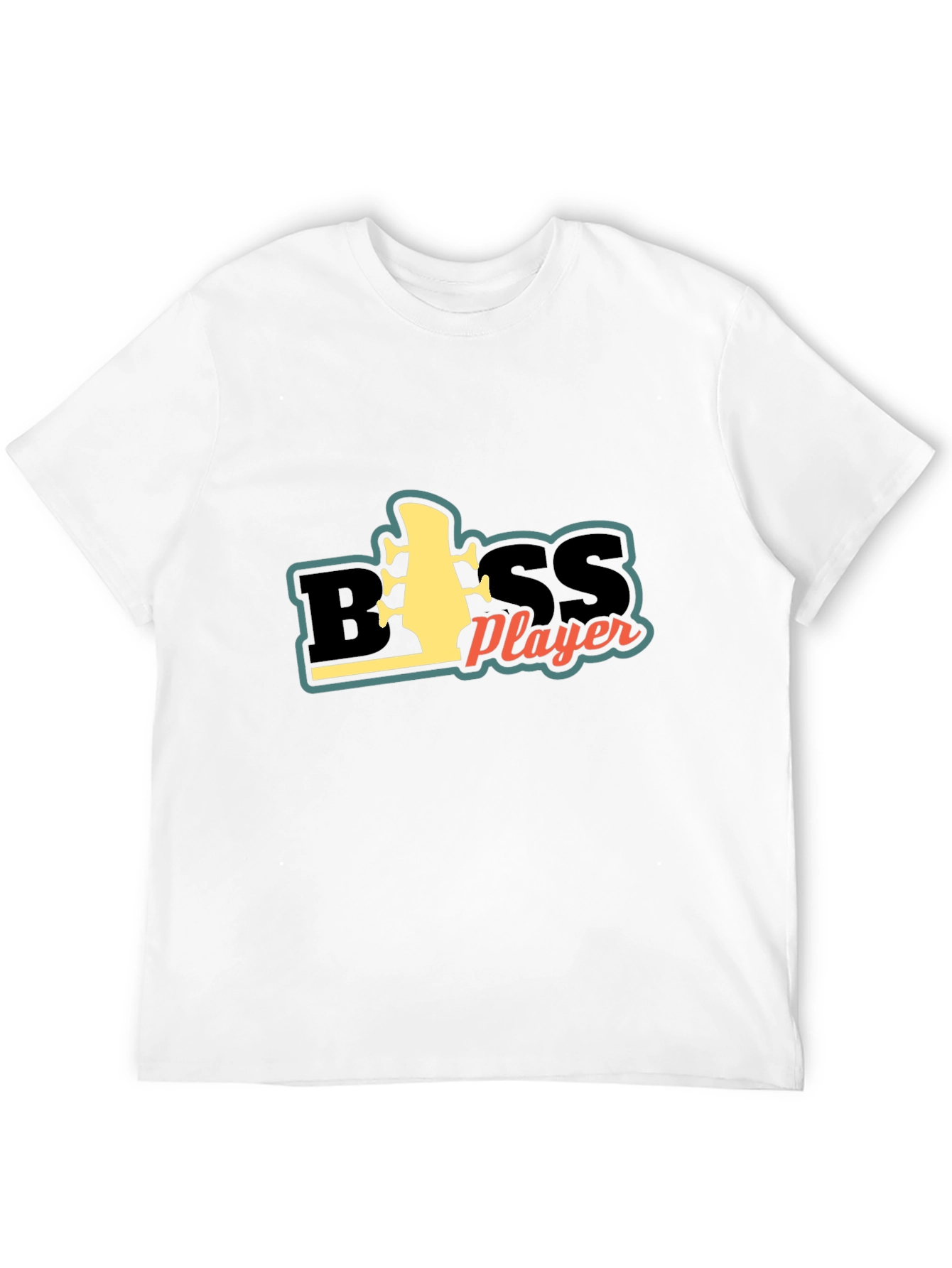 Bass Player Graphic Tee - Black Cotton Comfort