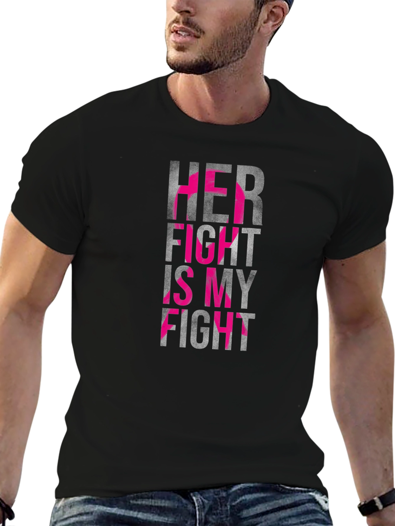 Her Fight is My Fight Breast Cancer Awareness T-Shirt