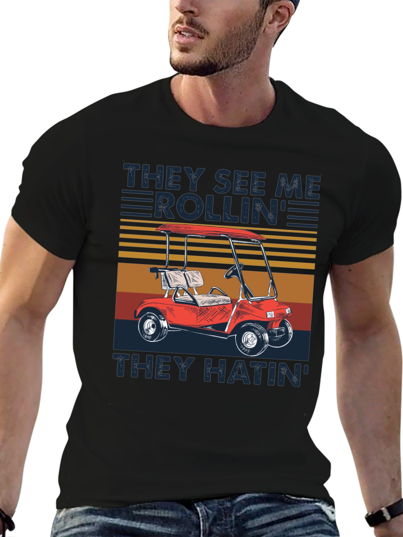 They See Me Rollin Funny Golf T-Shirt