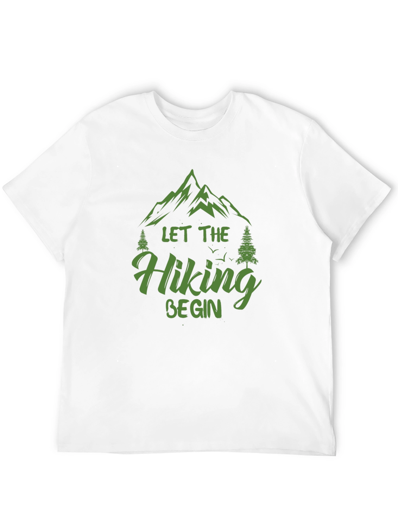 Let The Hiking Begin Black Graphic Tee