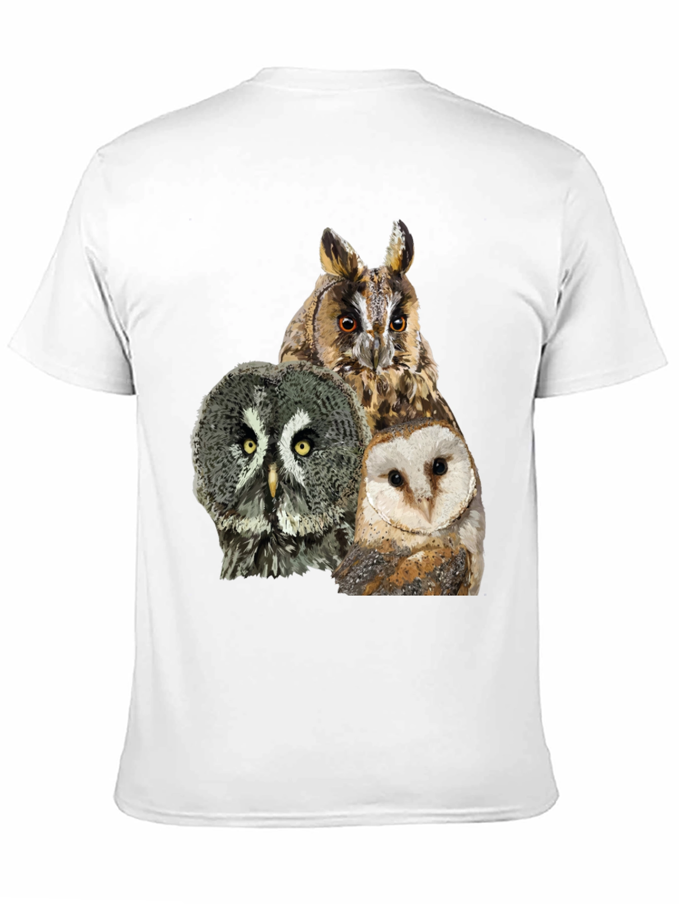 Owl Trio Graphic Tee - Stylish & Unique Design