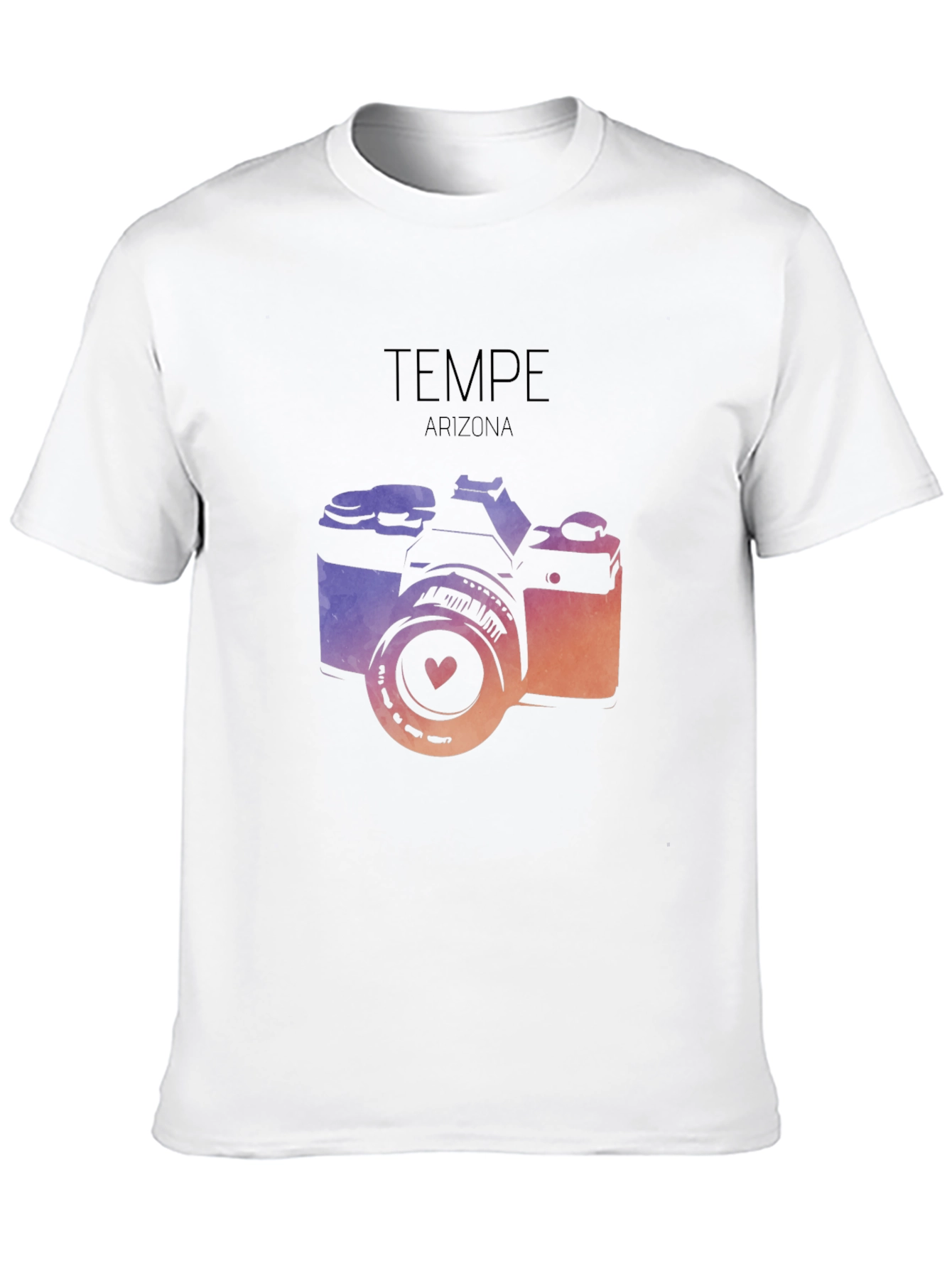 Tempe Arizona Camera Graphic Tee - Black