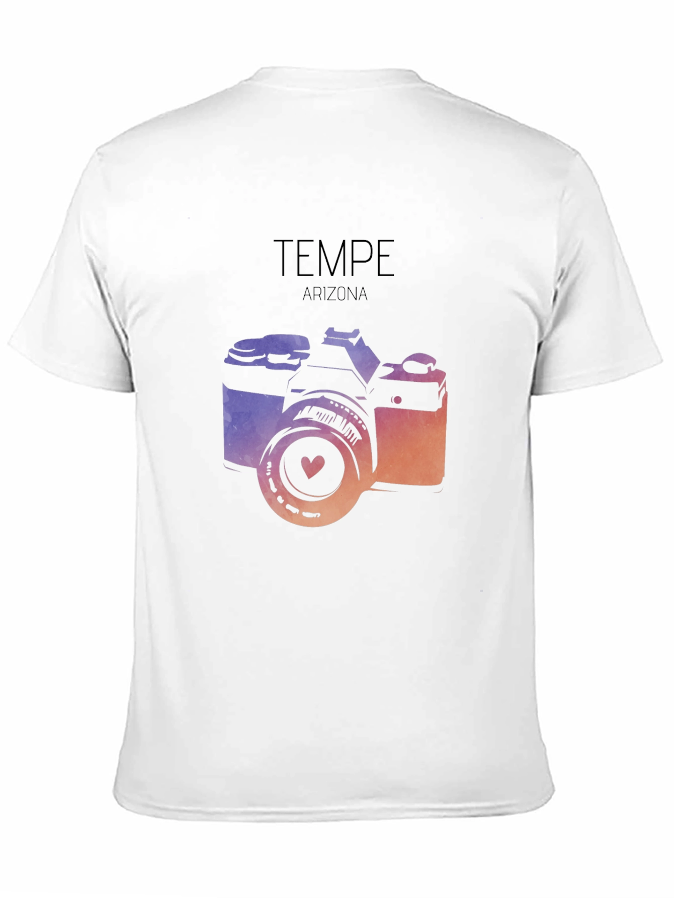 Tempe Arizona Camera Graphic Tee - Black