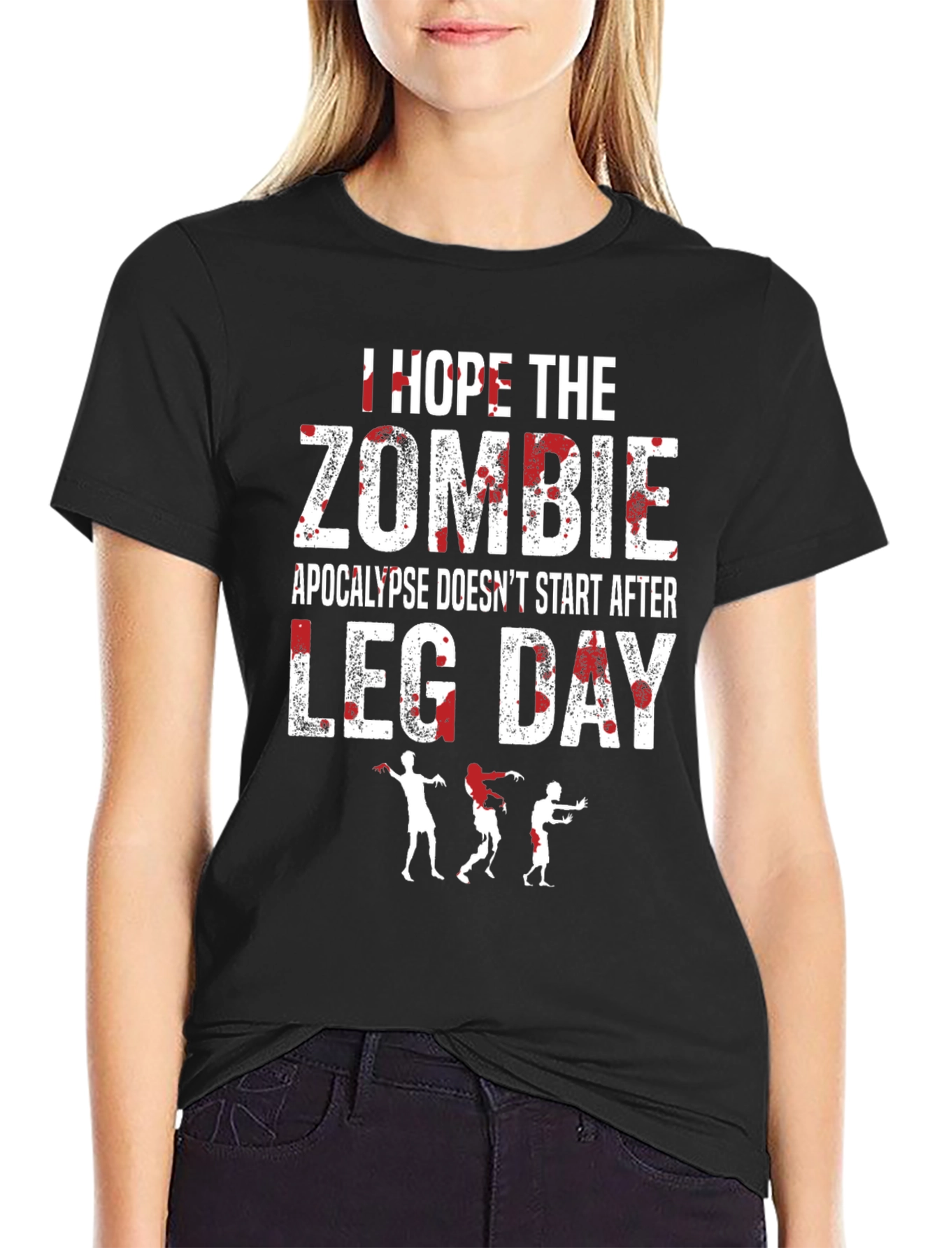 Zombie Apocalypse Leg Day T-Shirt