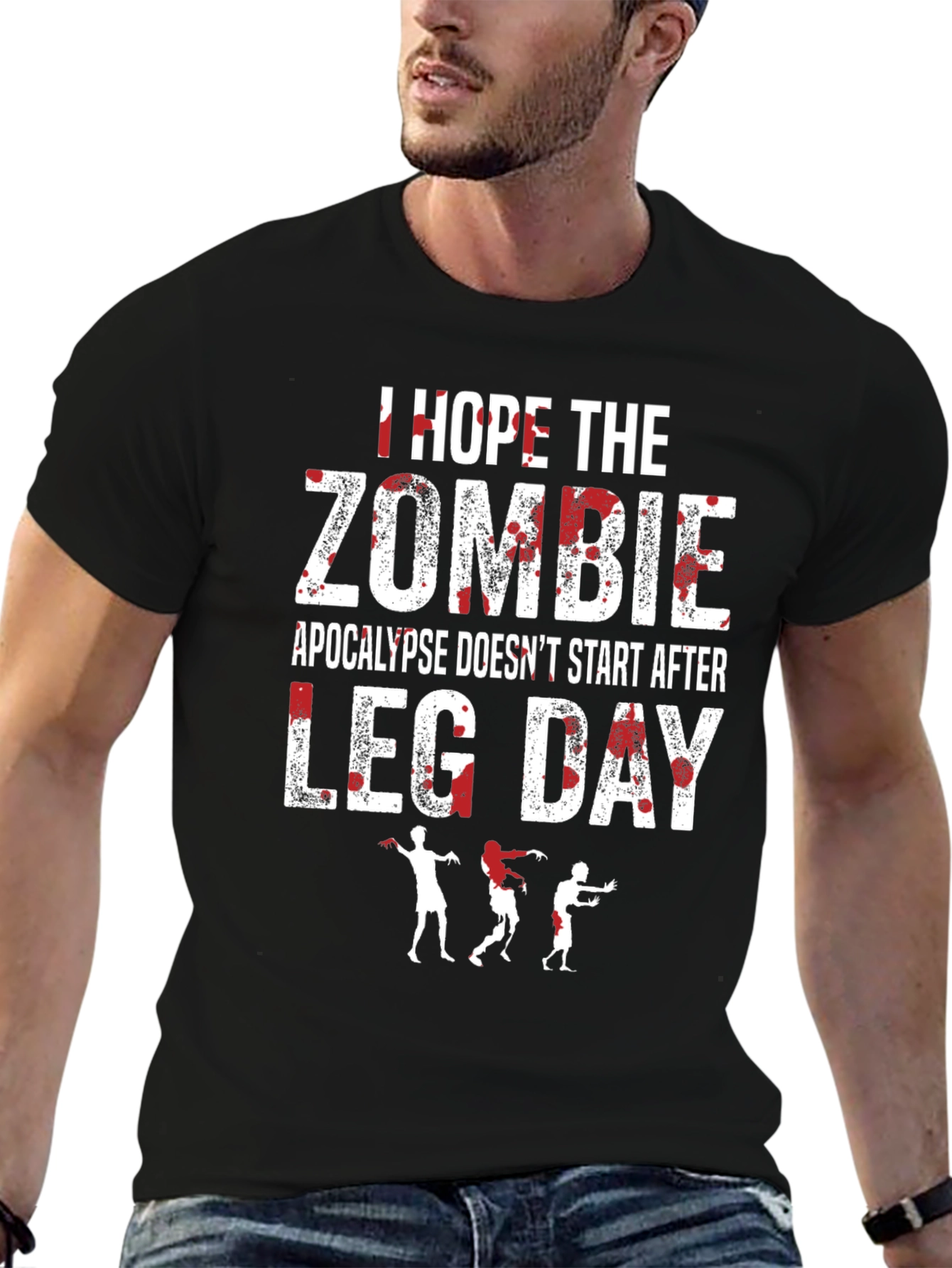Zombie Apocalypse Leg Day T-Shirt