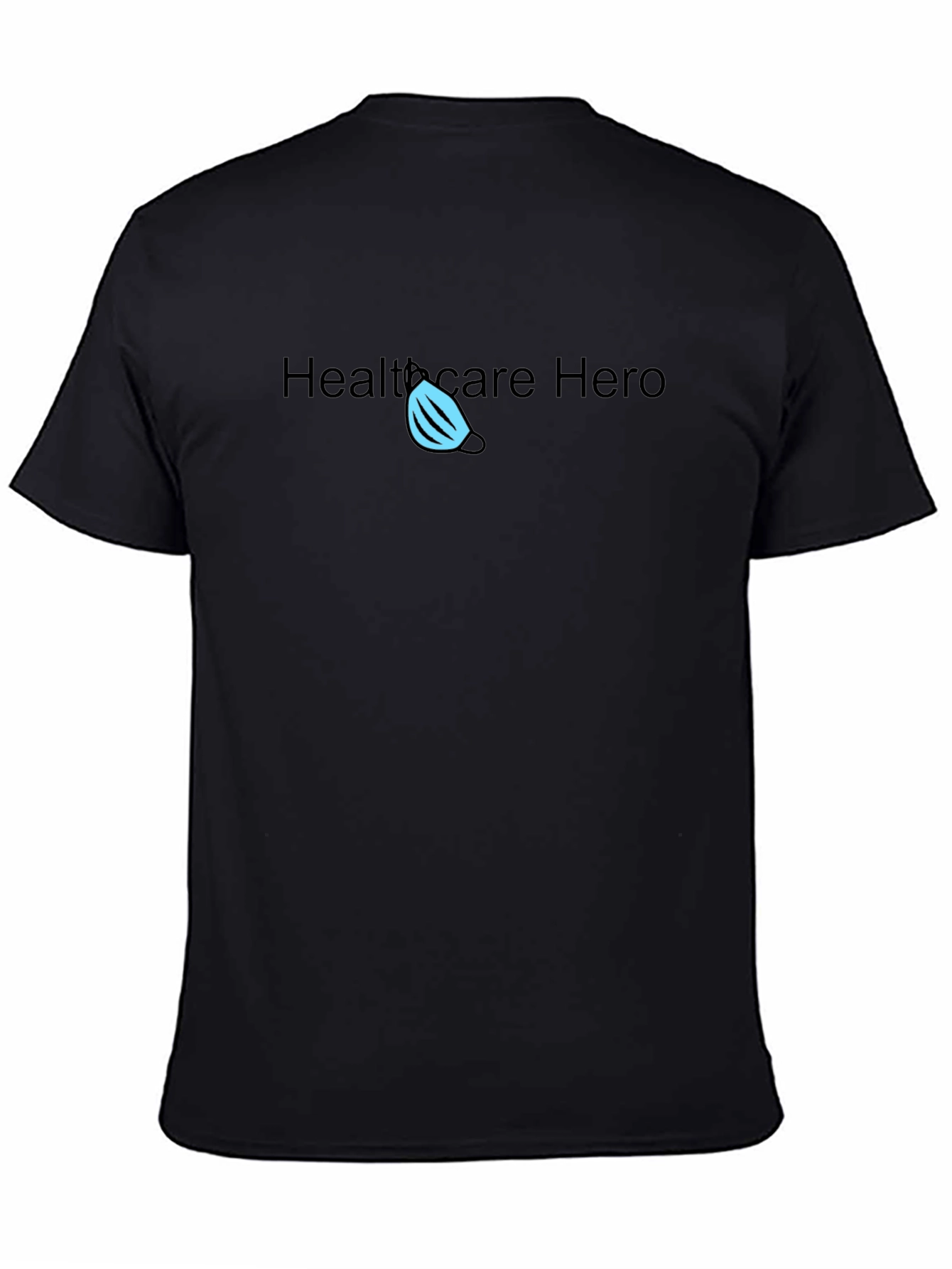 Healthcare Hero Graphic Tee - Black Crew Neck