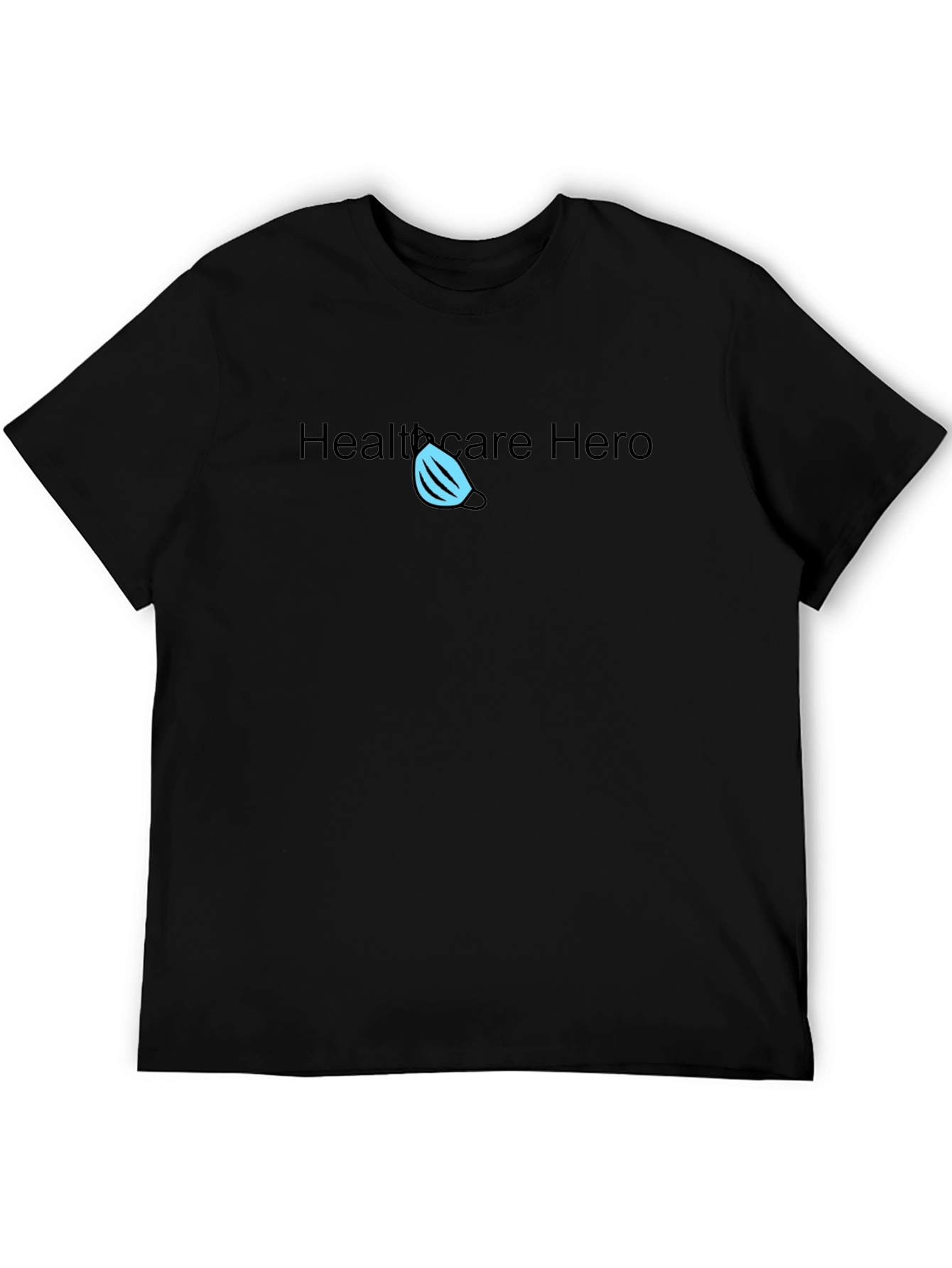 Healthcare Hero Graphic Tee - Black Crew Neck