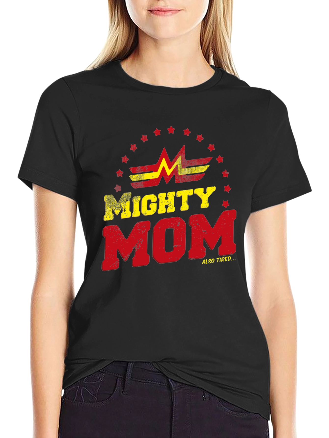 Mighty Mom T-Shirt - Super Mom Graphic Tee