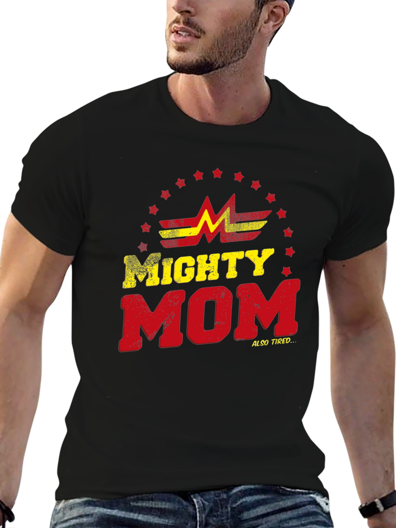 Mighty Mom T-Shirt - Super Mom Graphic Tee