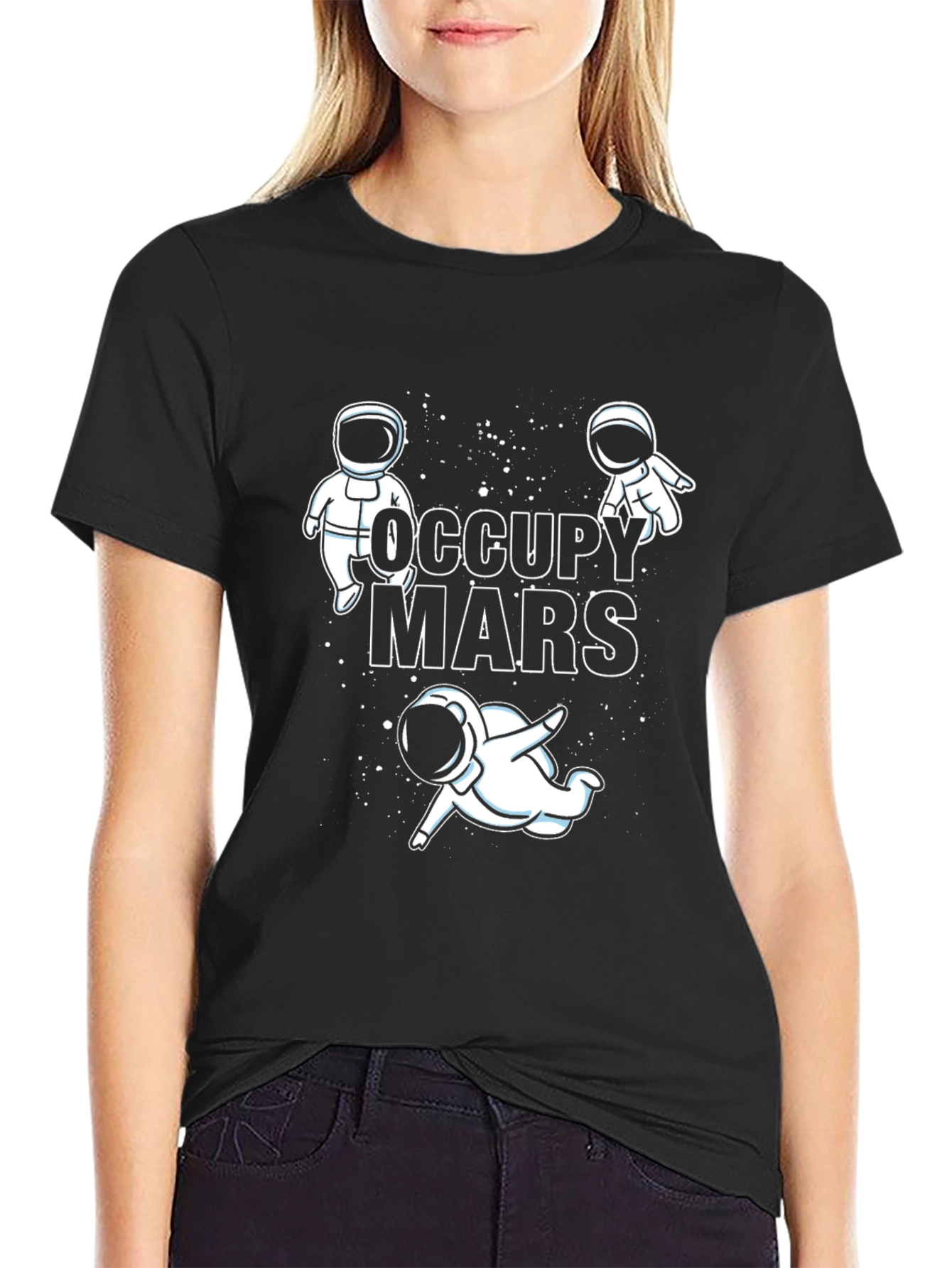 Occupy Mars Astronaut Graphic T-Shirt