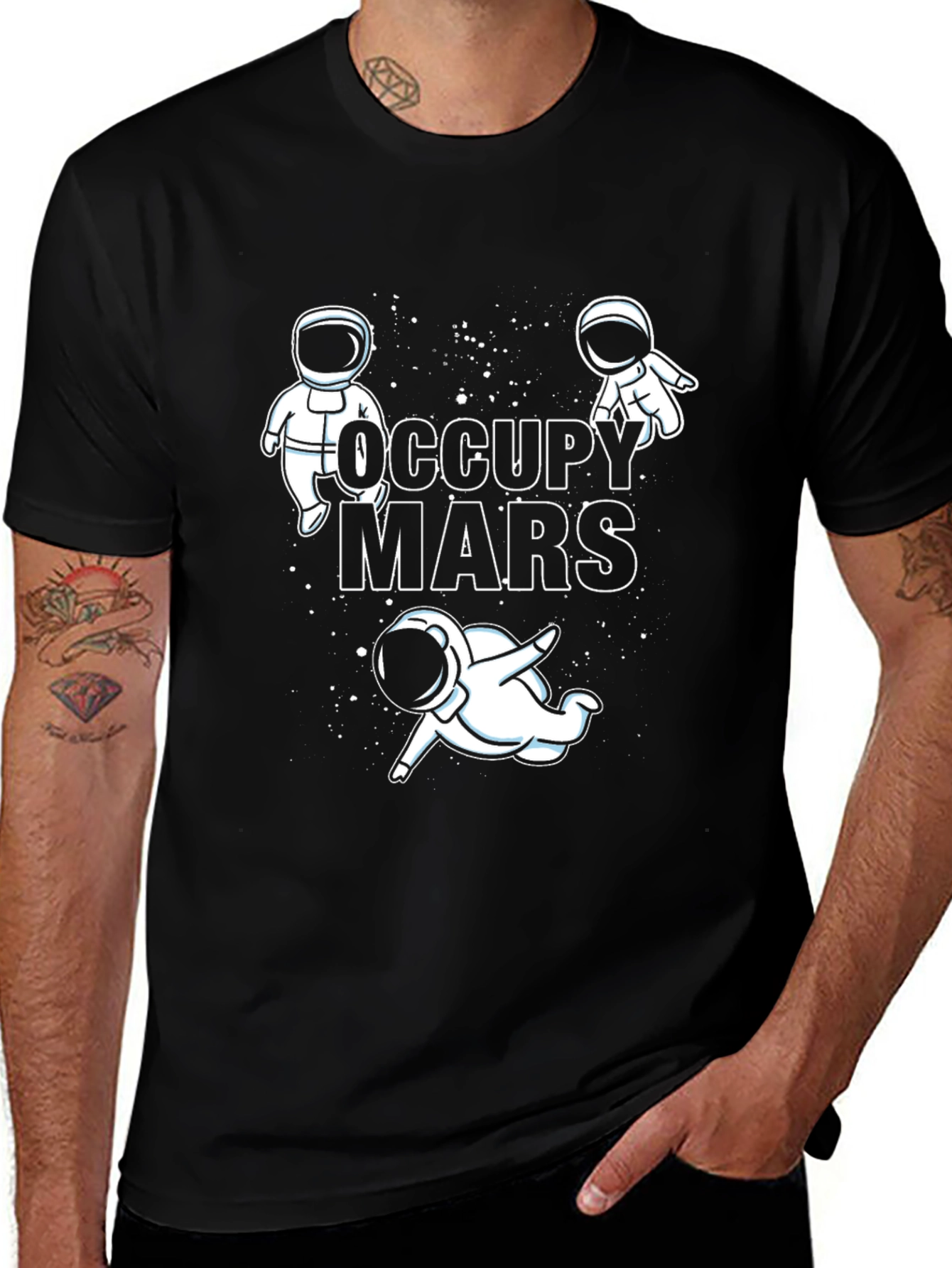 Occupy Mars Astronaut Graphic T-Shirt