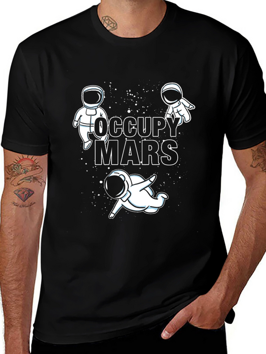 Occupy Mars Astronaut Graphic T-Shirt