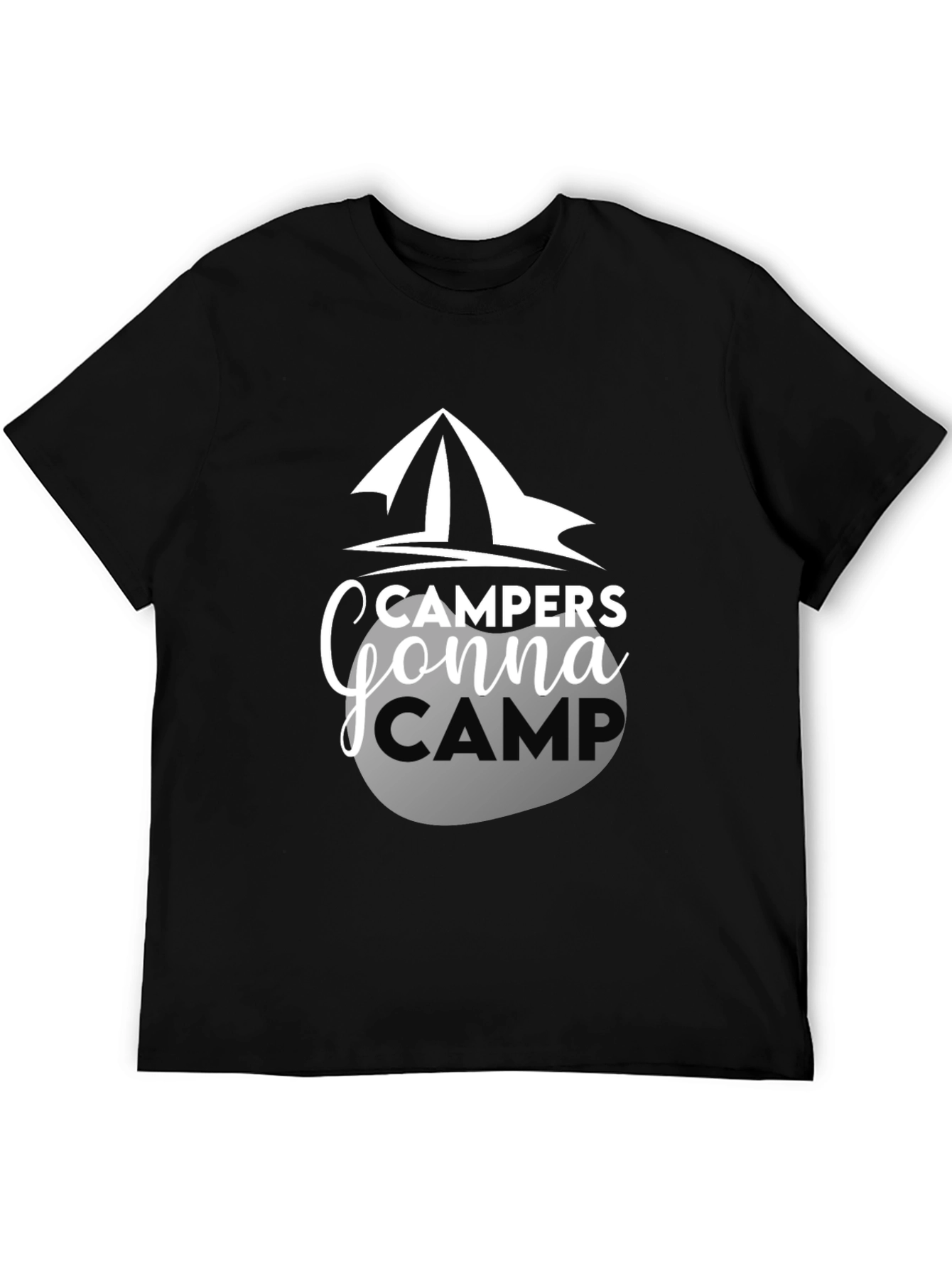 Campers Gonna Camp Graphic Tee - Black