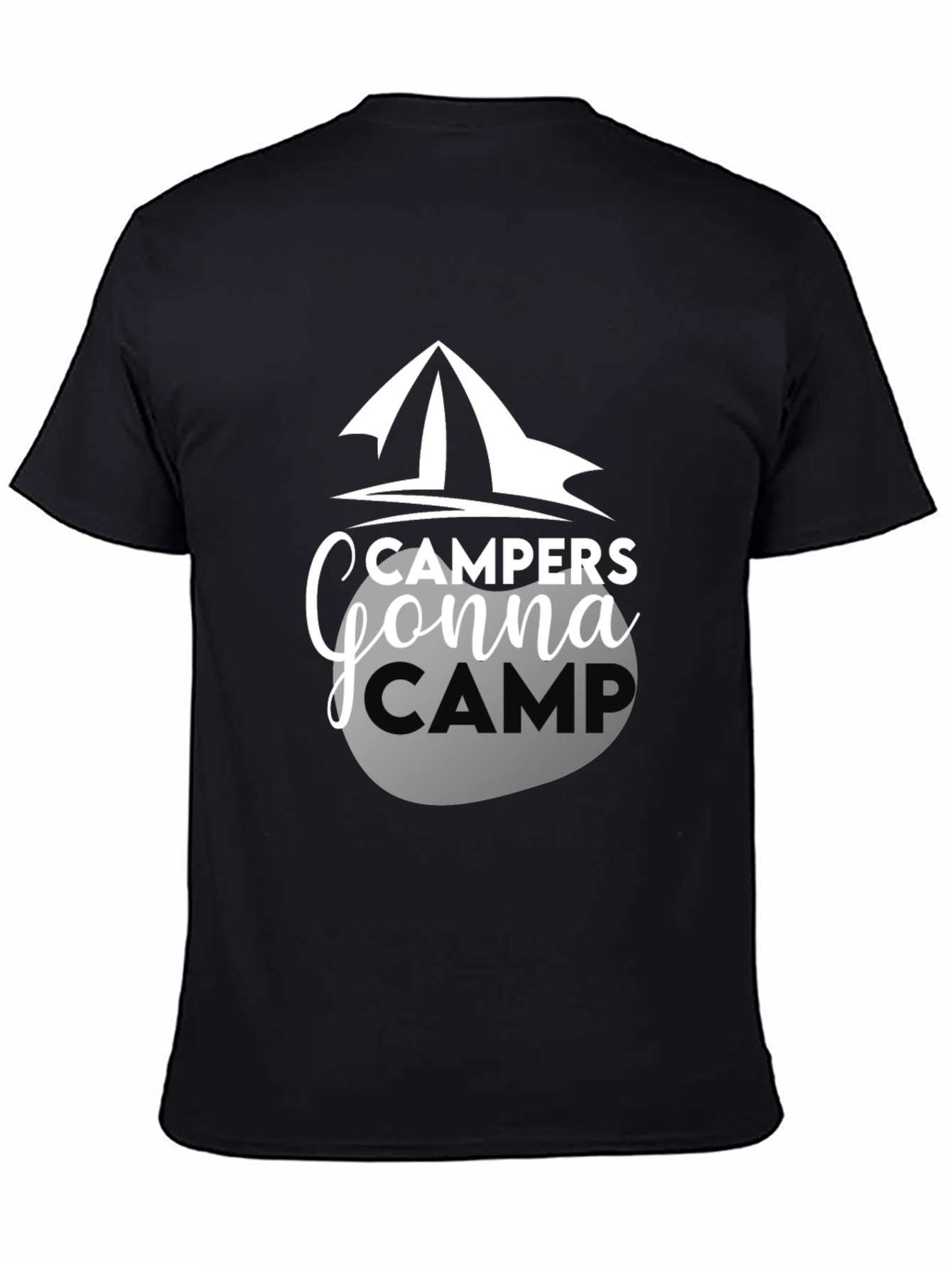Campers Gonna Camp Graphic Tee - Black