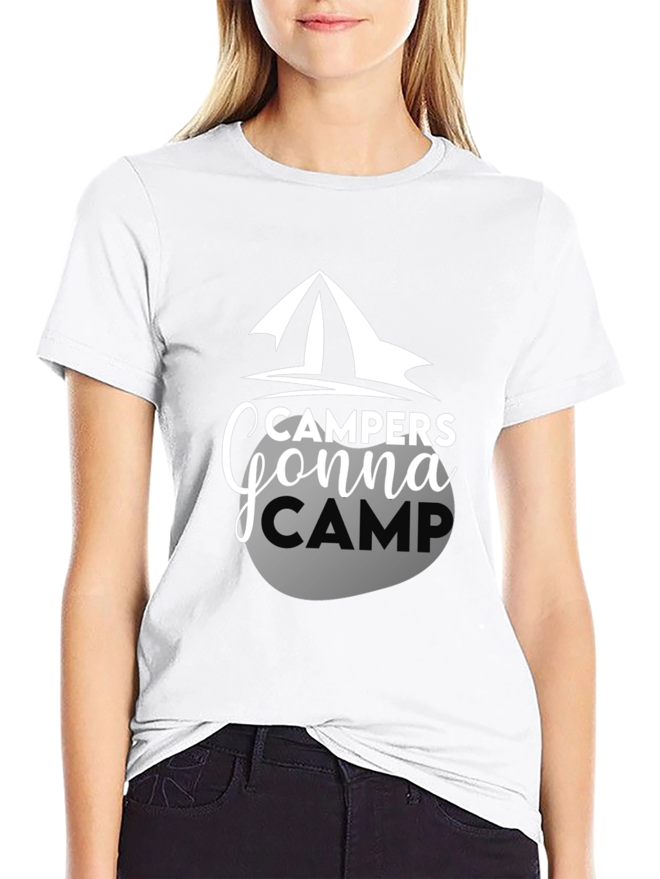 Campers Gonna Camp Graphic Tee - Black