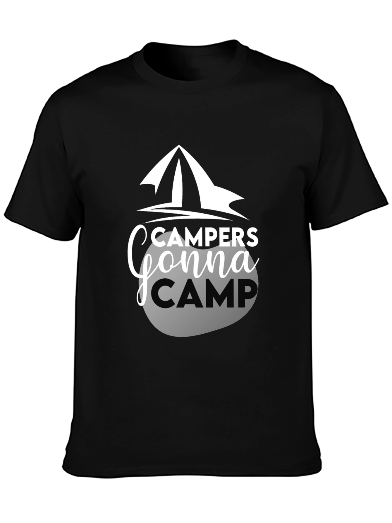 Campers Gonna Camp Graphic Tee - Black