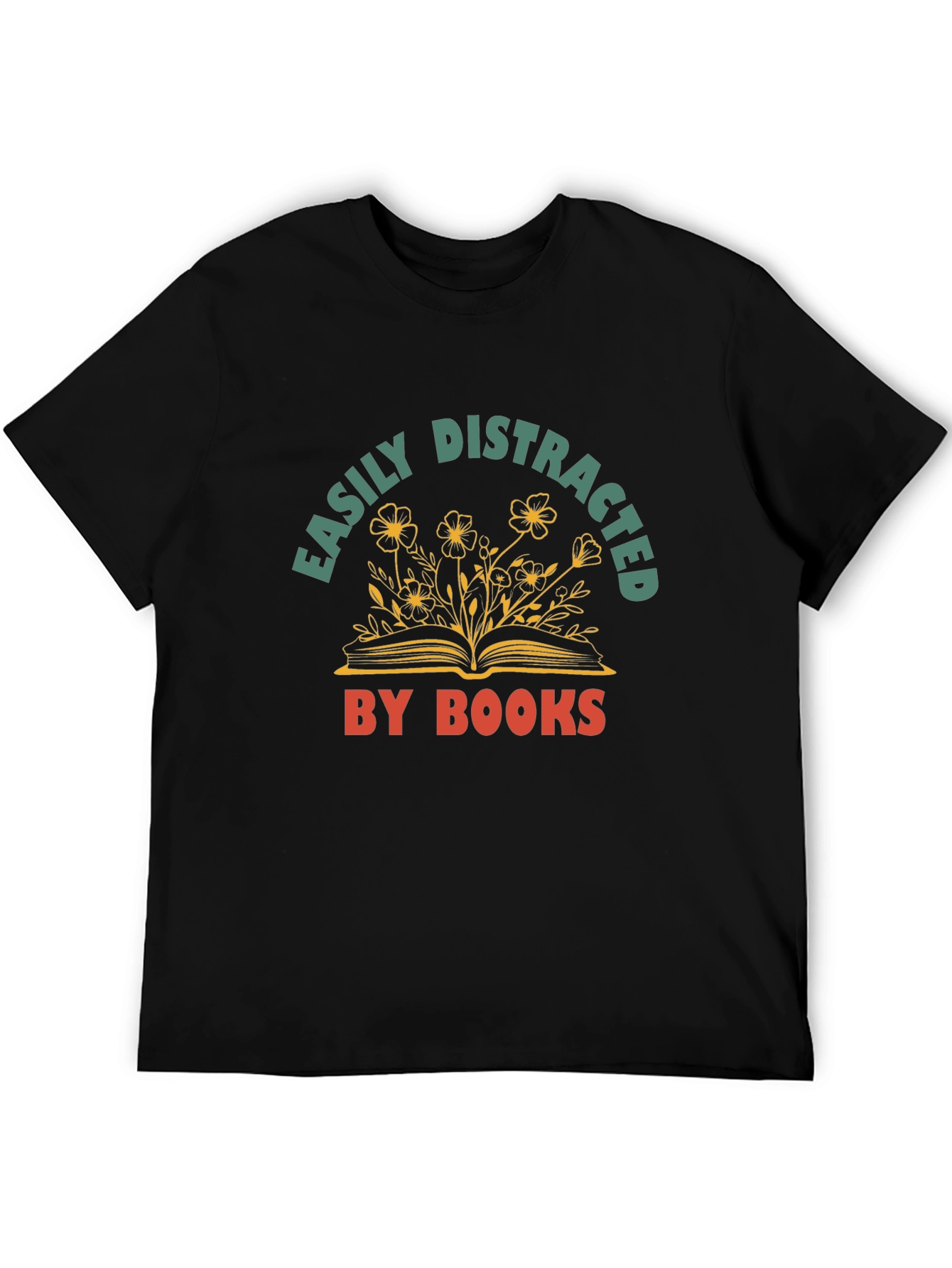 Easily Distracted By Books Graphic T-Shirt